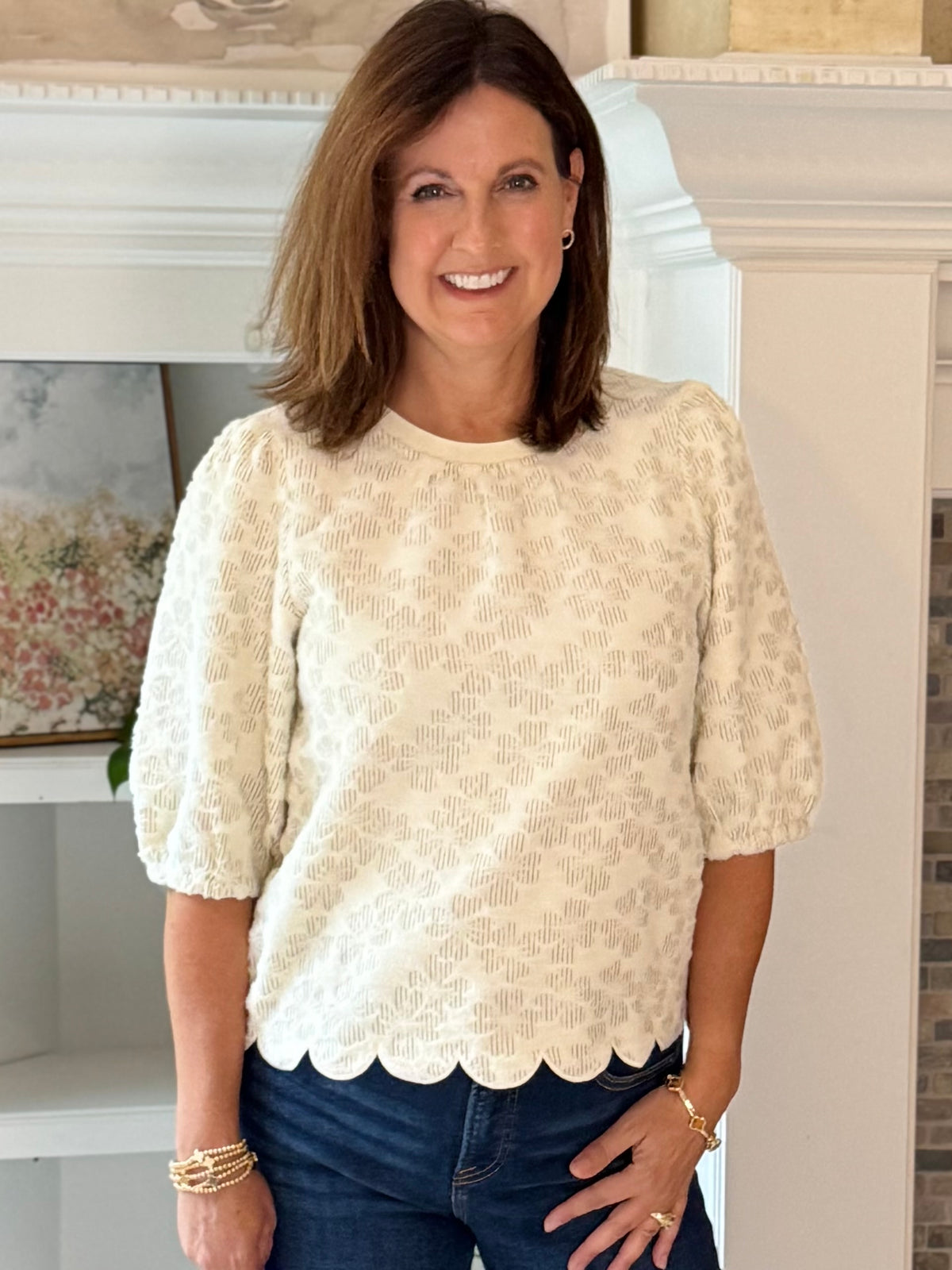 Pretty From Every Angle Textured Top