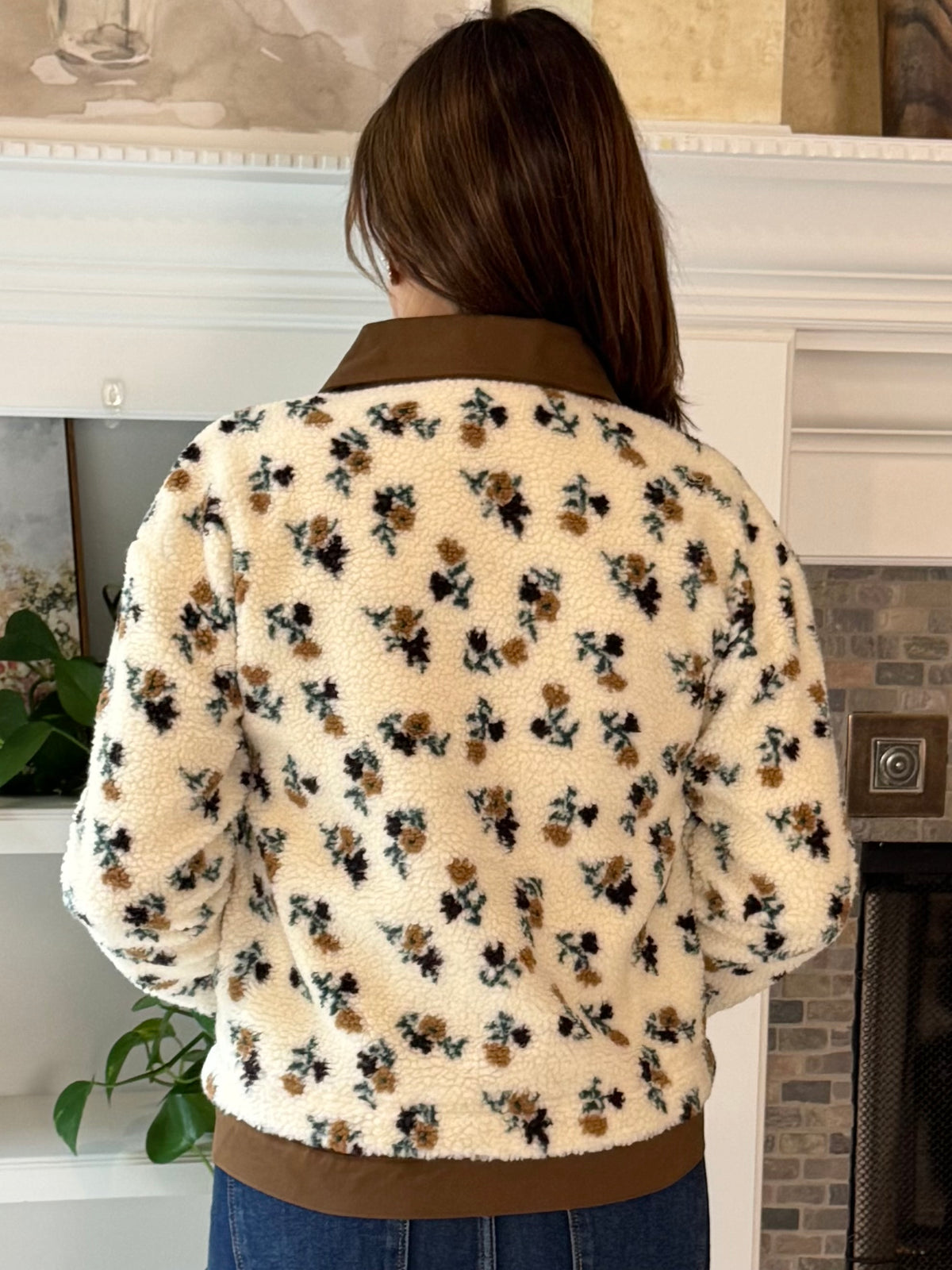 Cozy in Bloom Sherpa Jacket