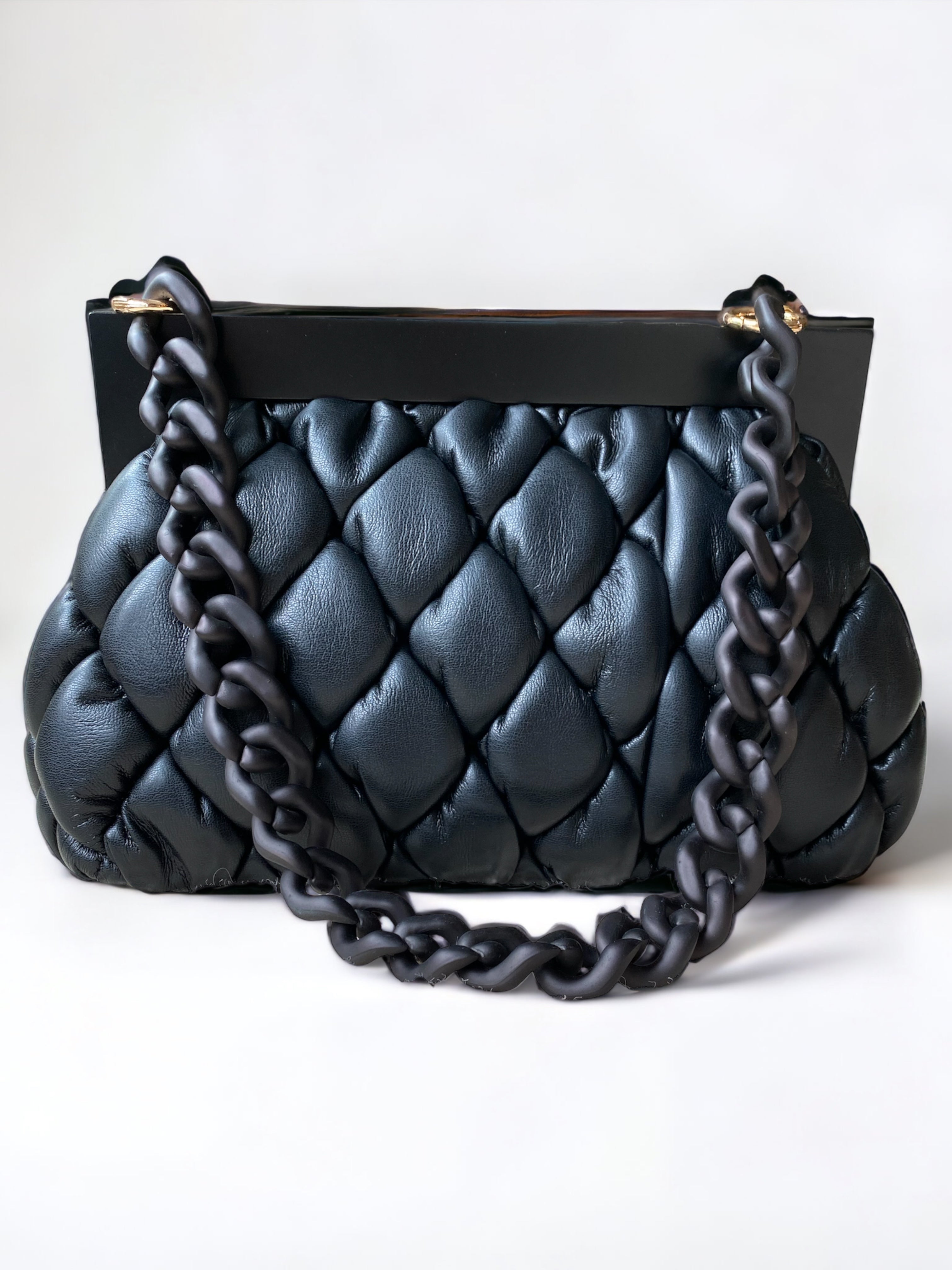 Chain Strap Handbag - Black