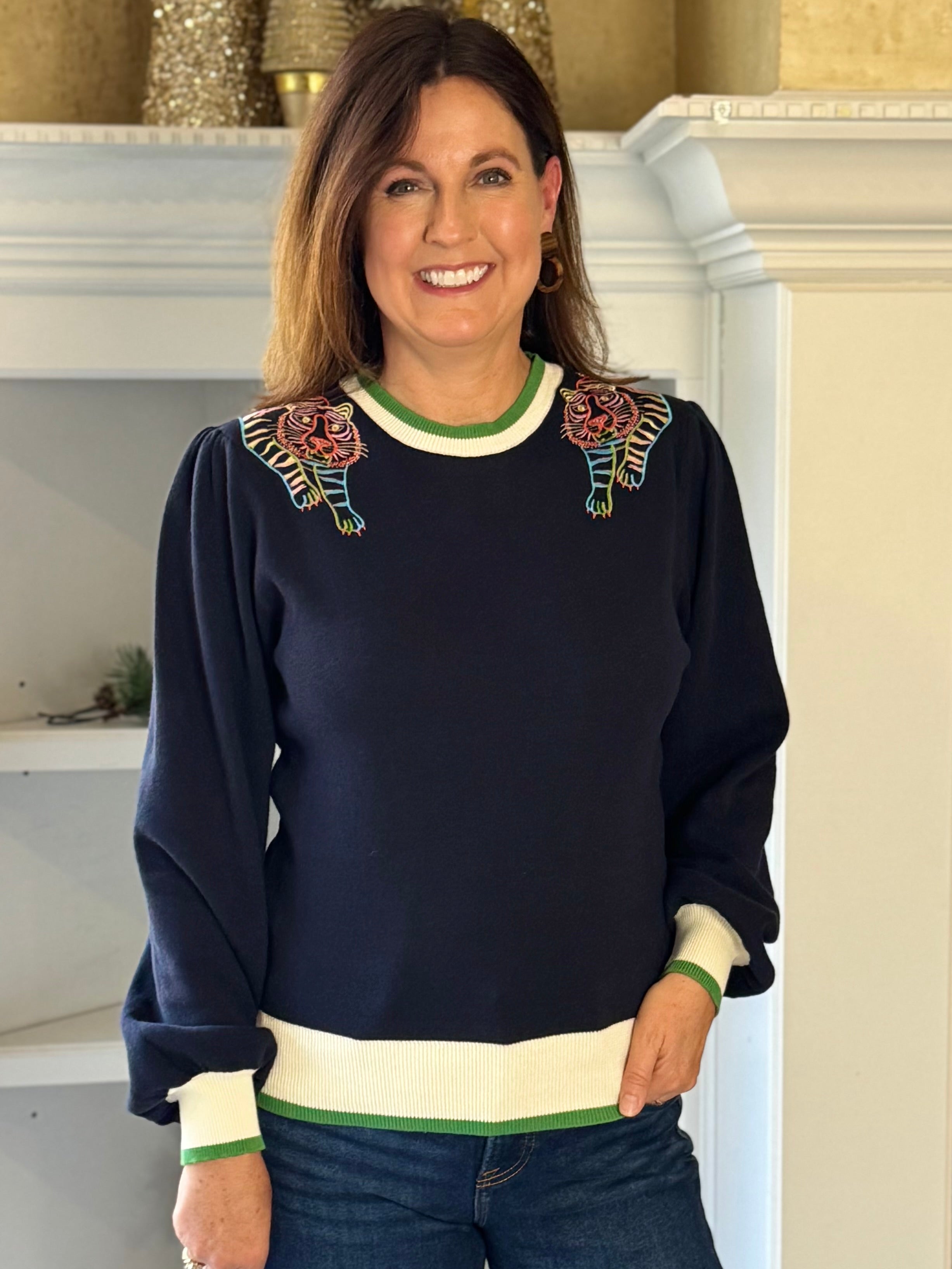 Wild Streak Embroidered Sweater