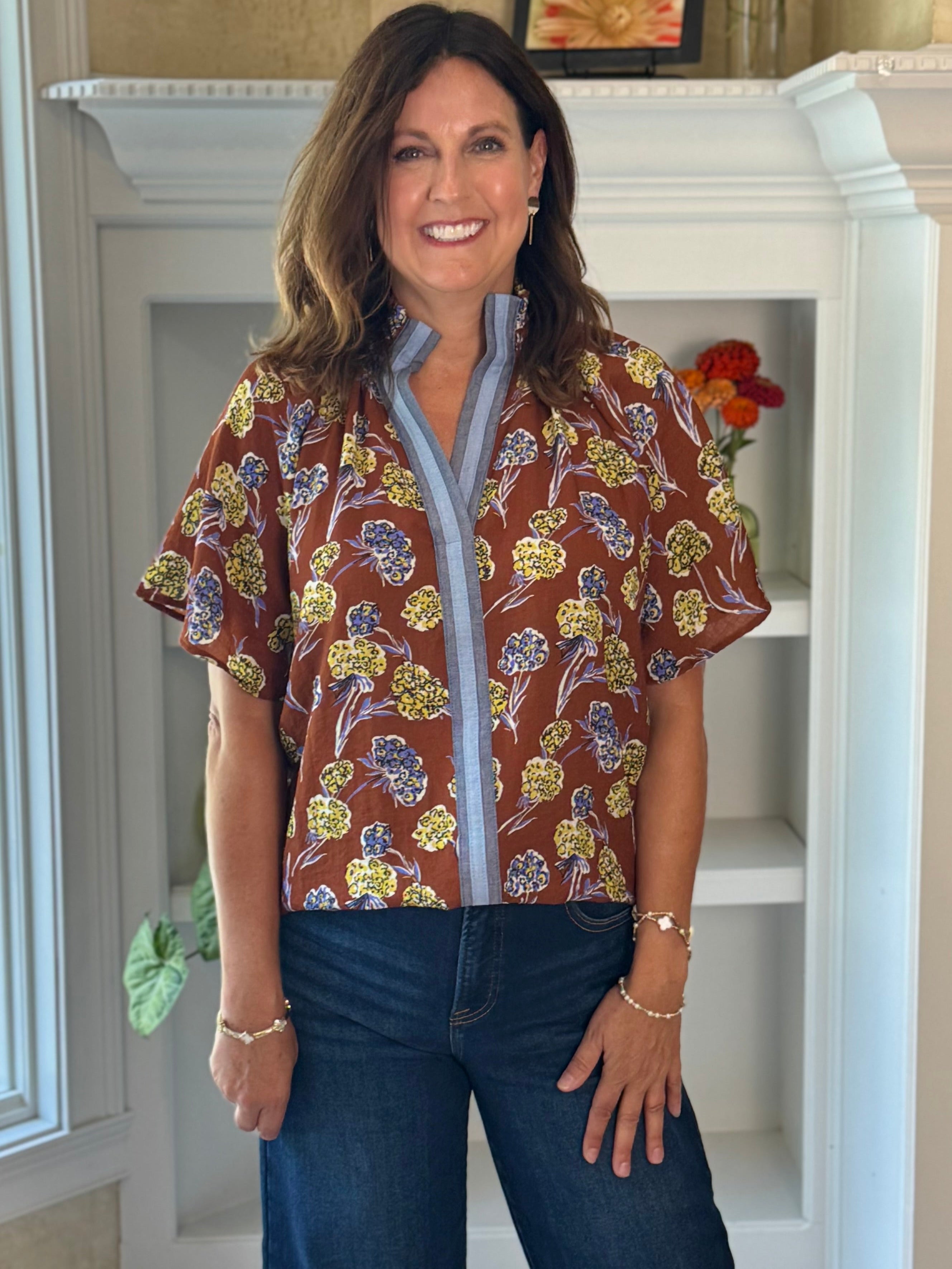 THML Rustic Garden Contrast Top