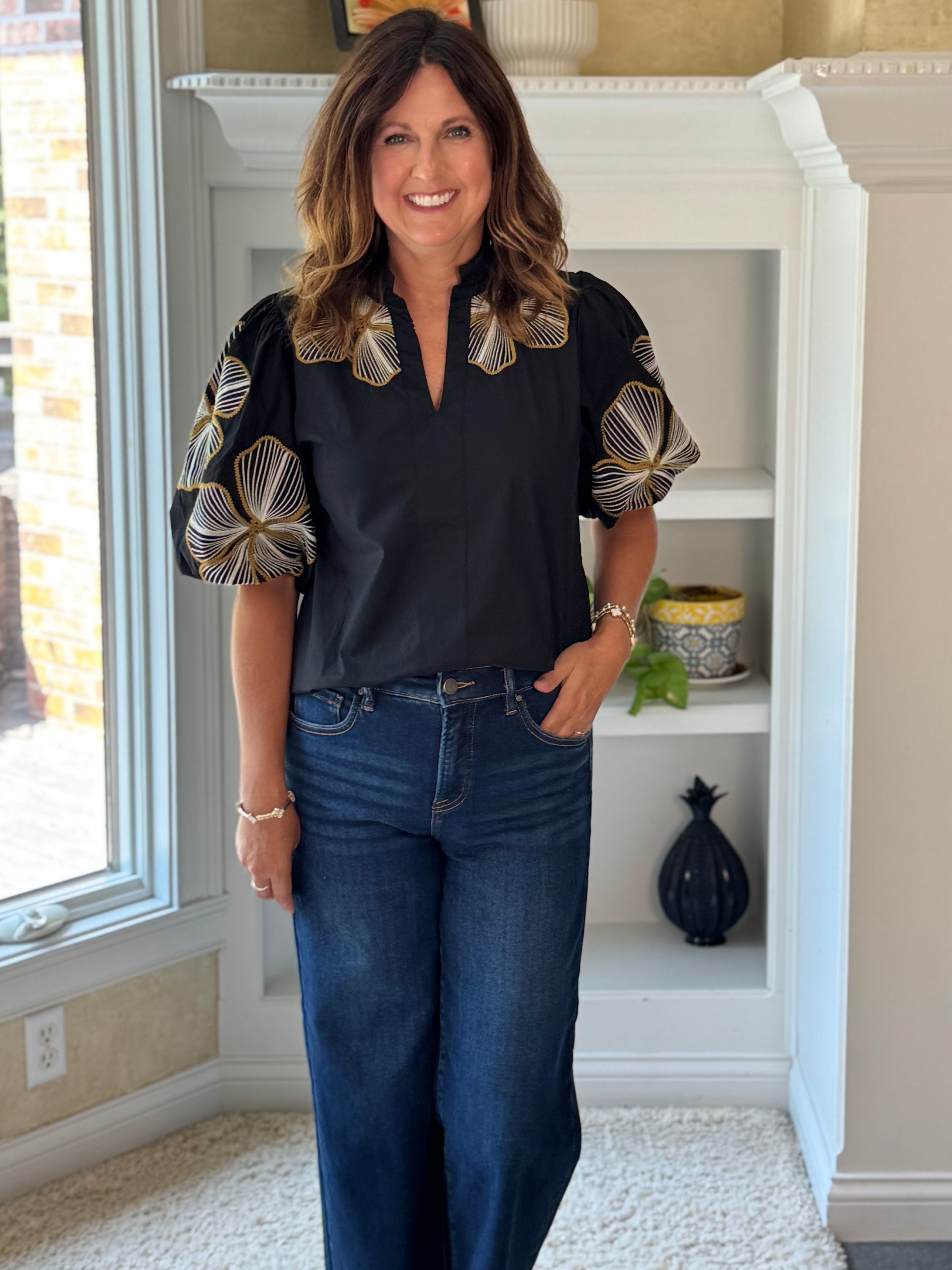 THML Noir Statement Top