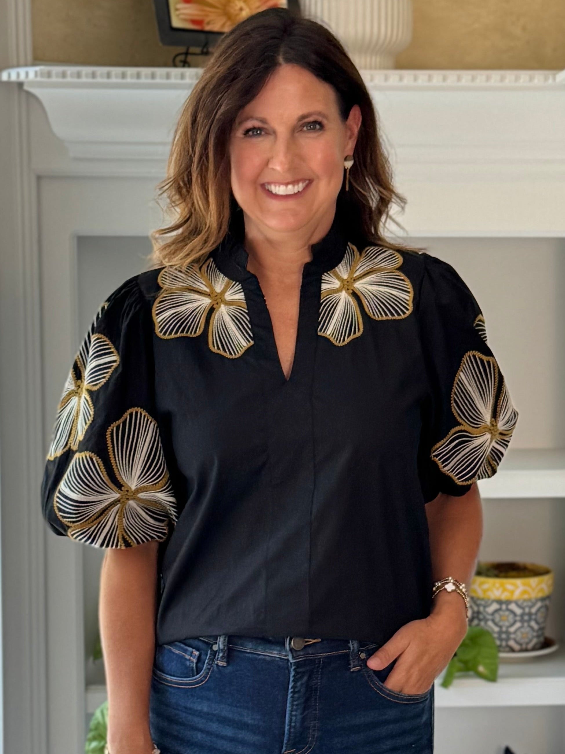 THML Noir Statement Top