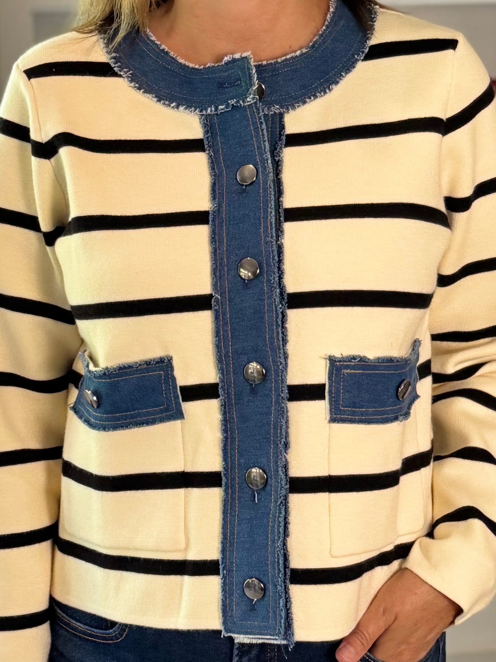 Striped in Style Cardigan