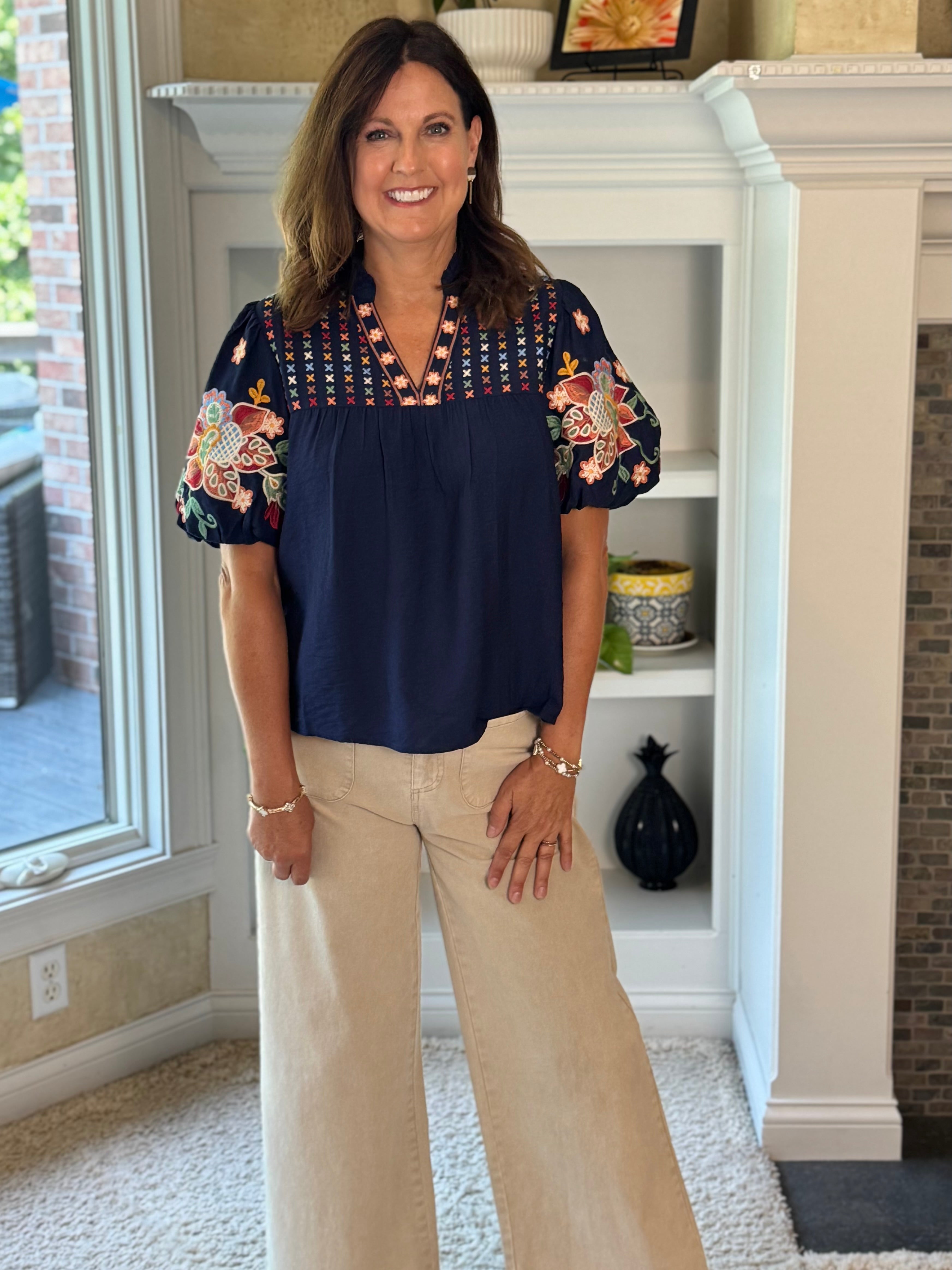 THML Artisan Embroidered Top