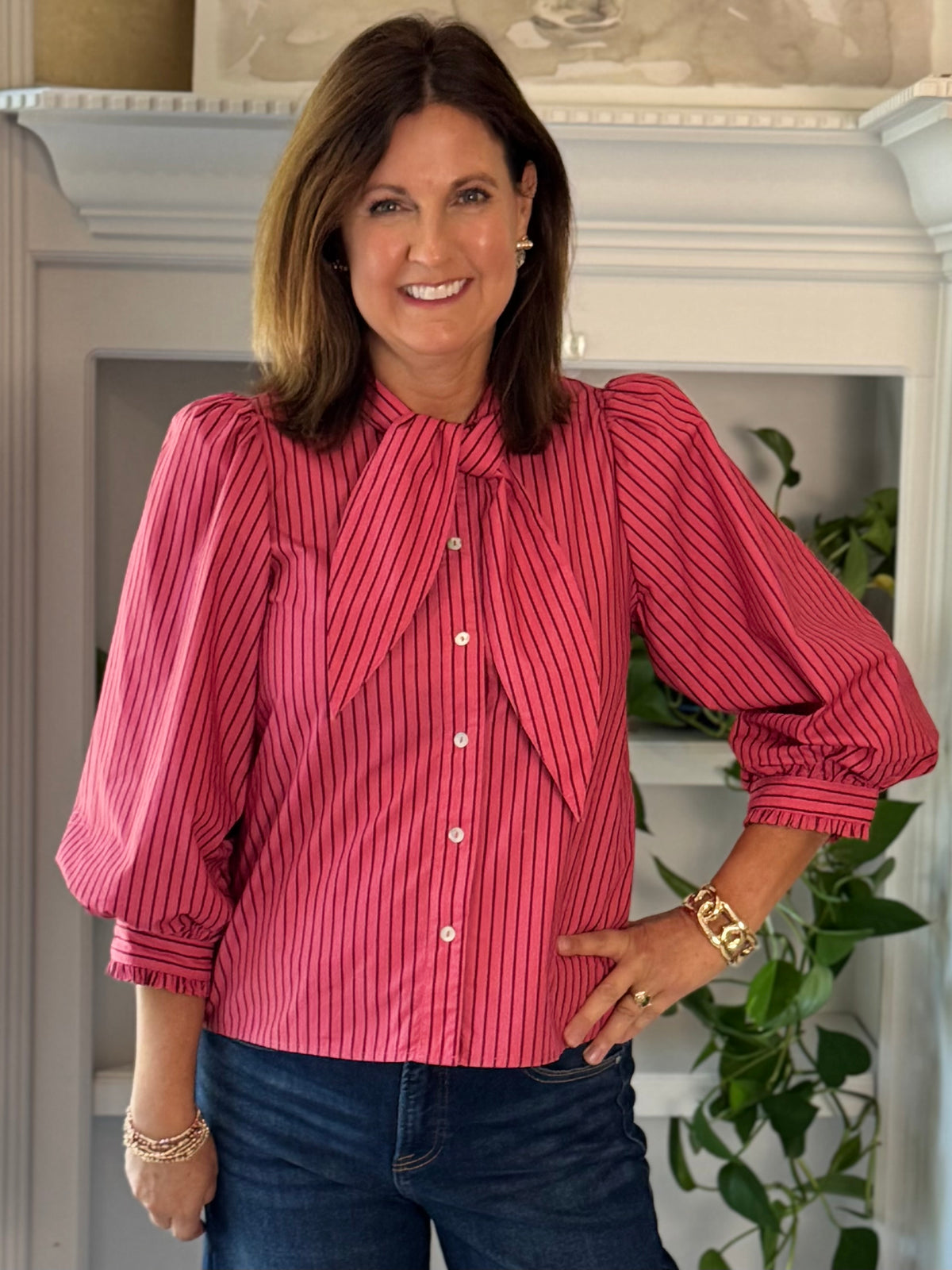 Lovely Stripes Tie Top