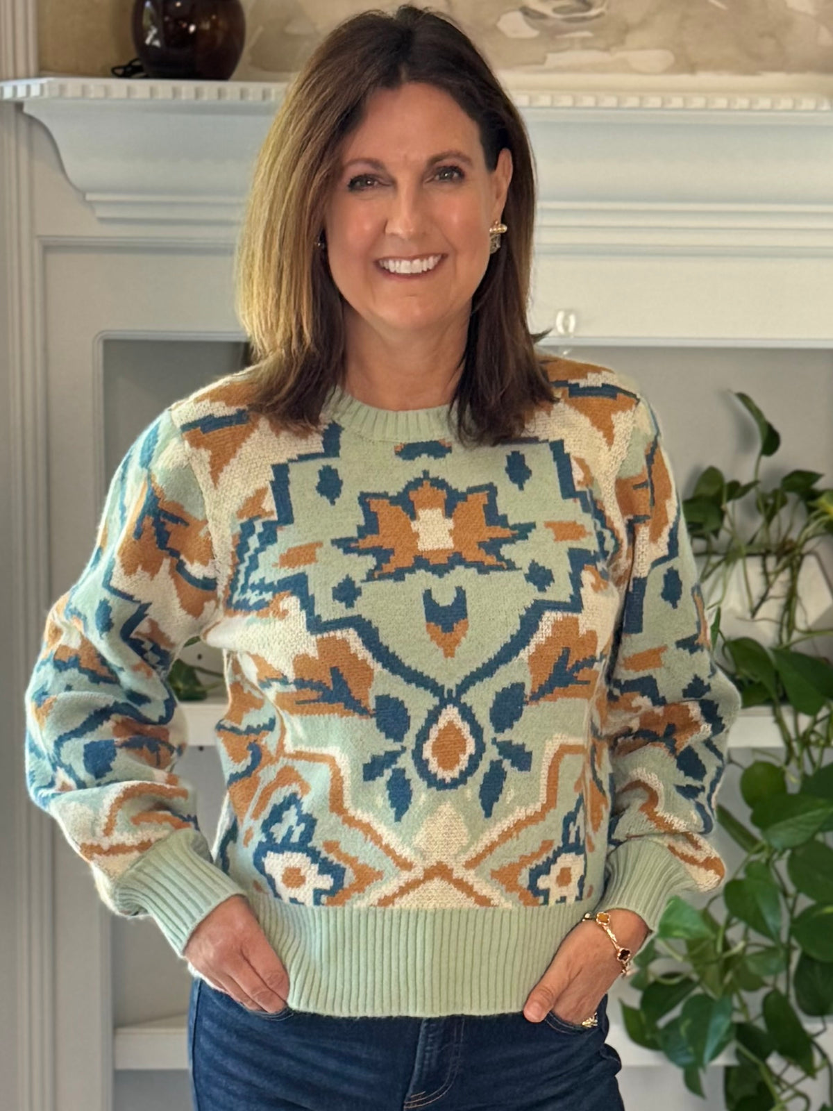 Inspired Design Print Sweater