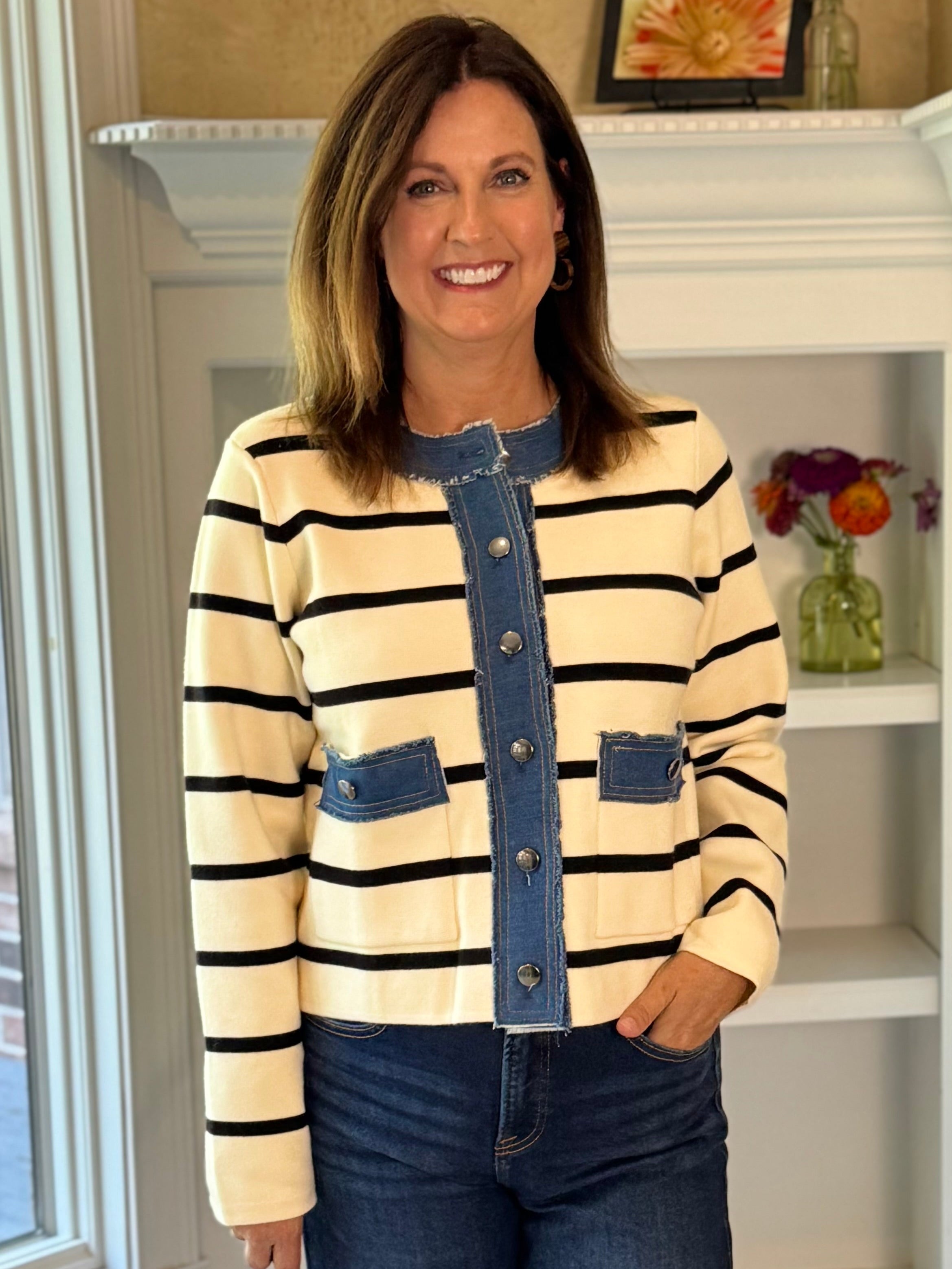 Striped in Style Cardigan