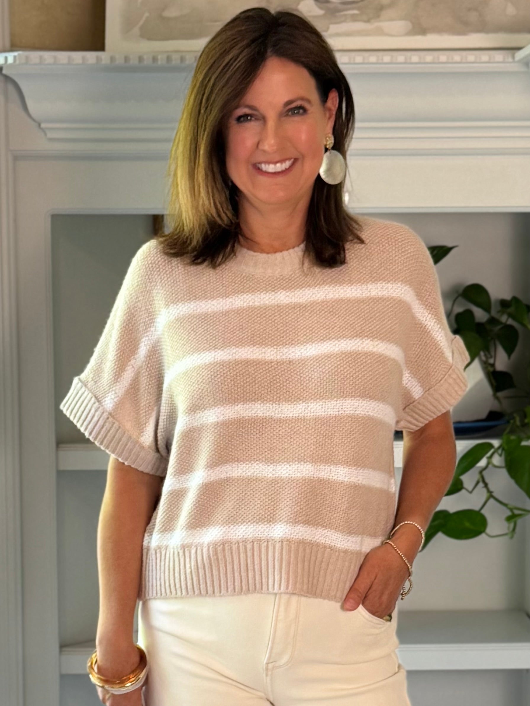 Effortless Striped Knit Top