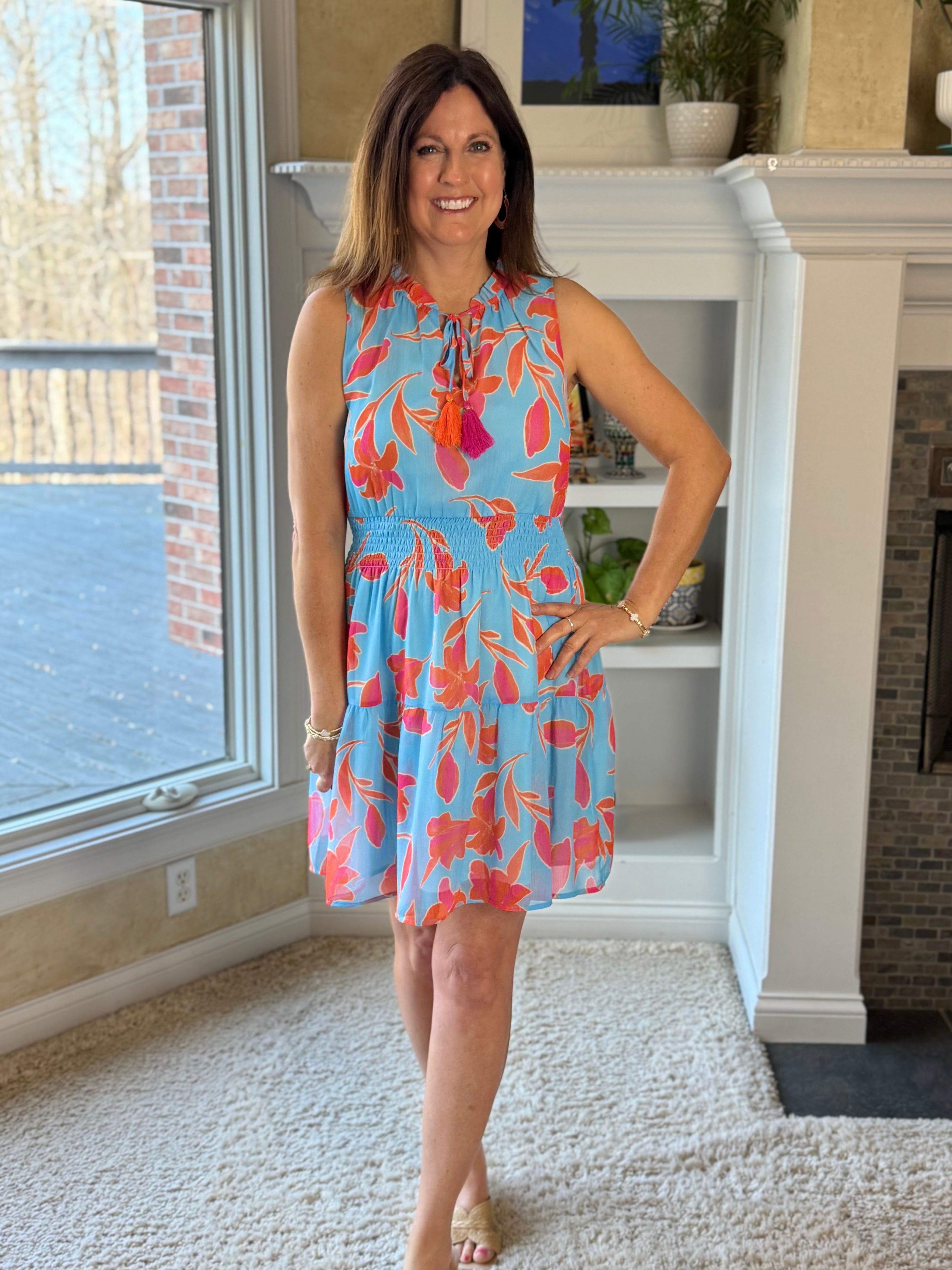 THML Sunset Tassel Dress