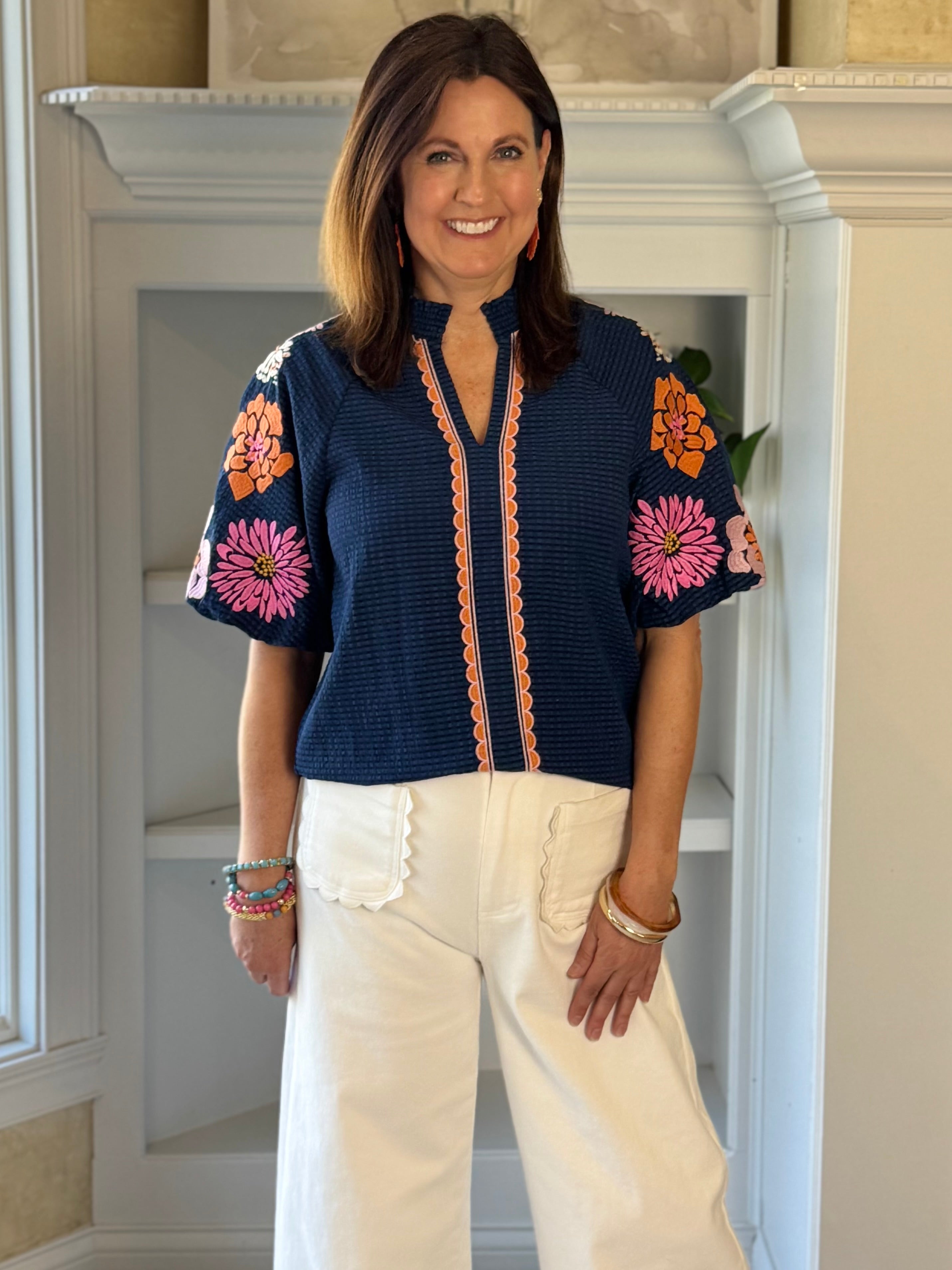 THML Showstopper Embroidered Top