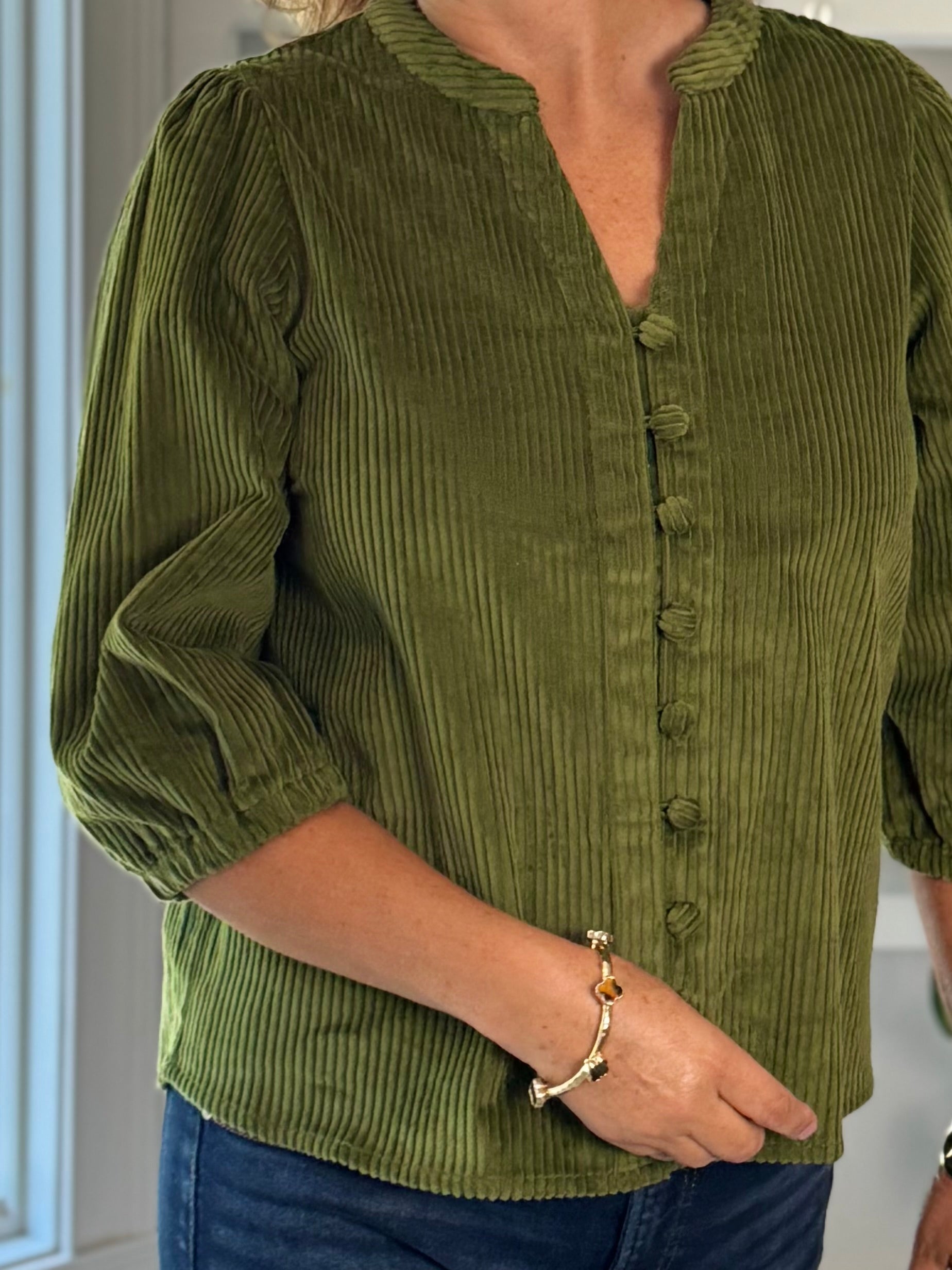 All About Olive Corduroy Top