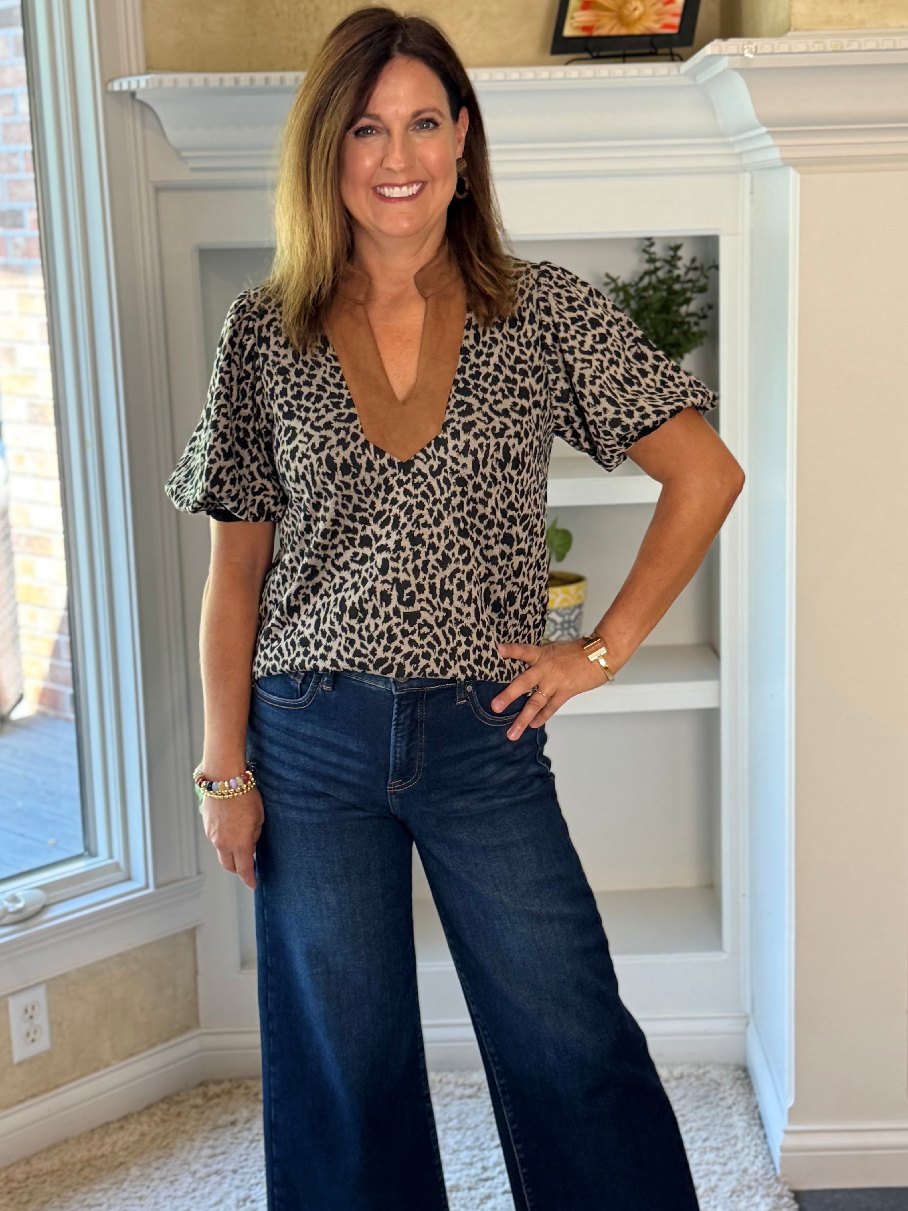 THML Wild Contrast Blouse