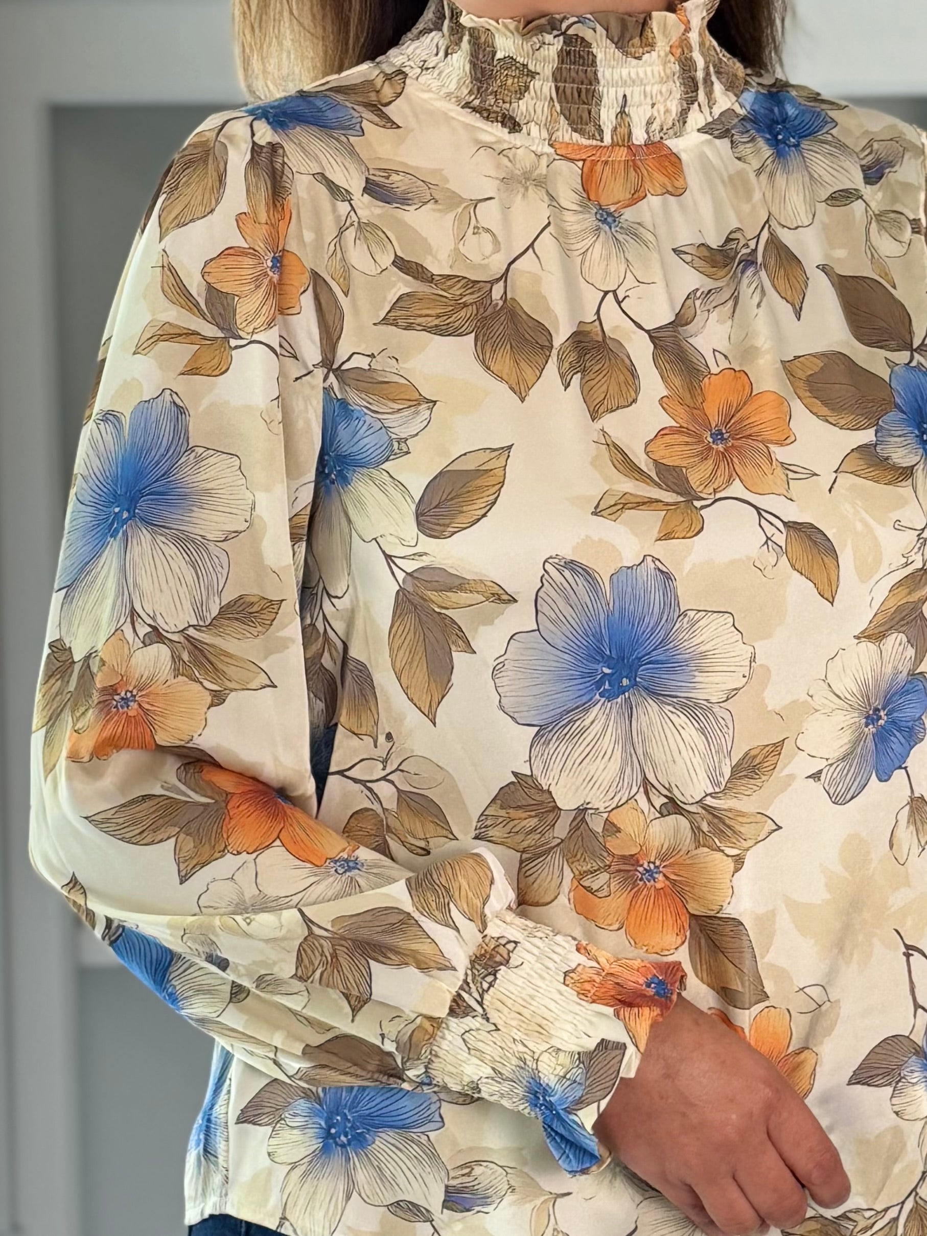 English Garden Floral Blouse