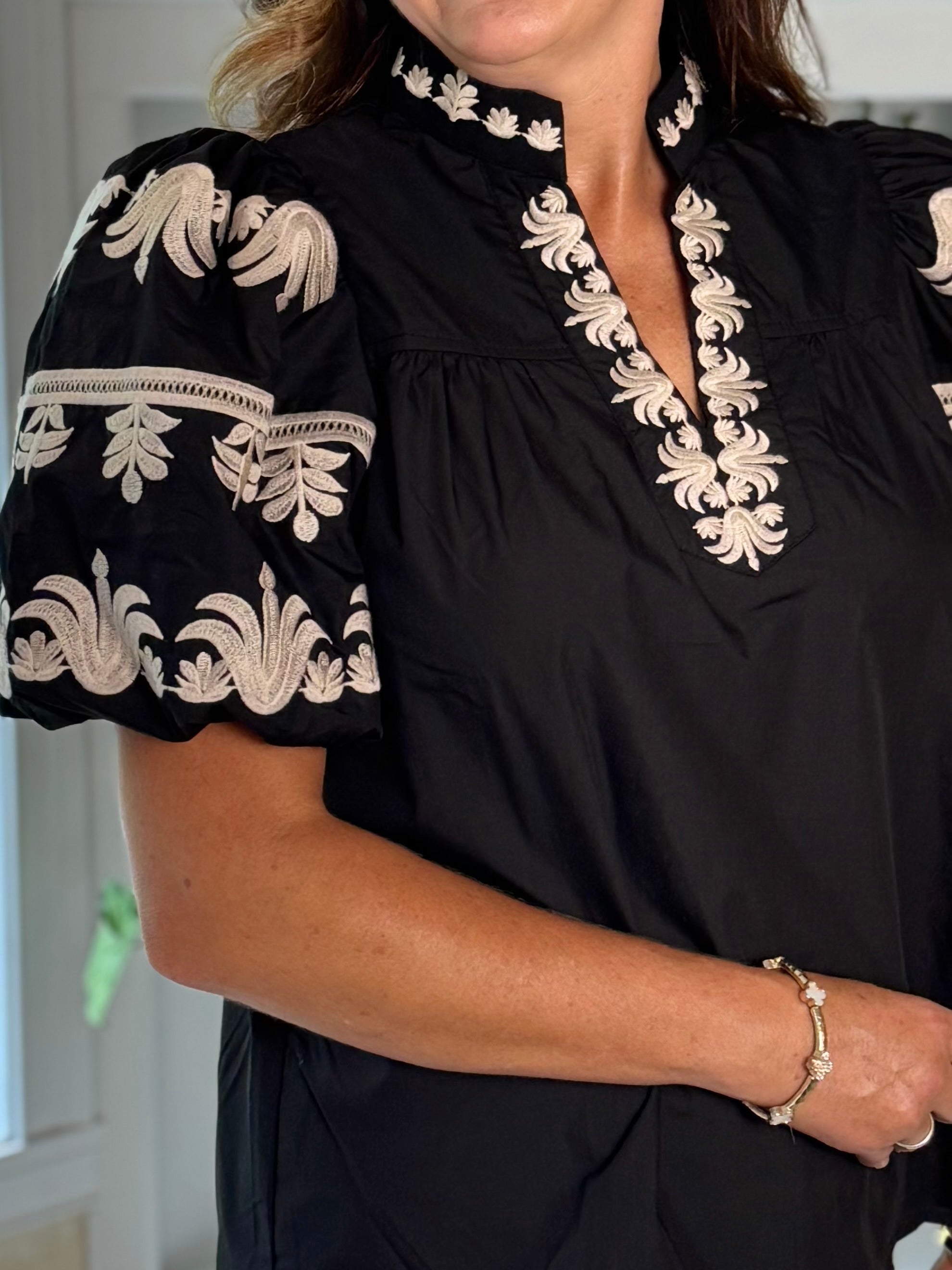 Nightfall Embroidered Blouse