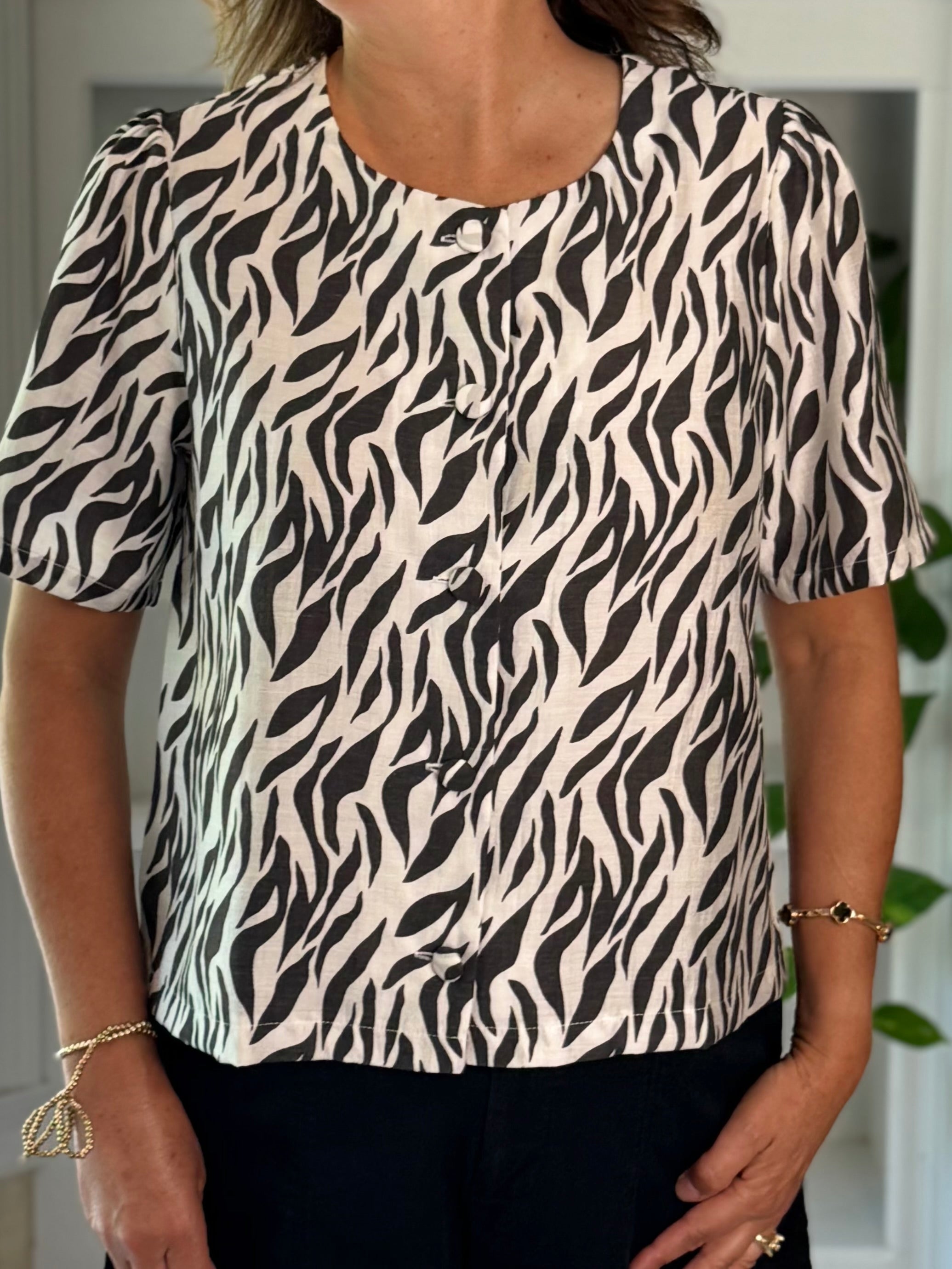 Safari Chic Top