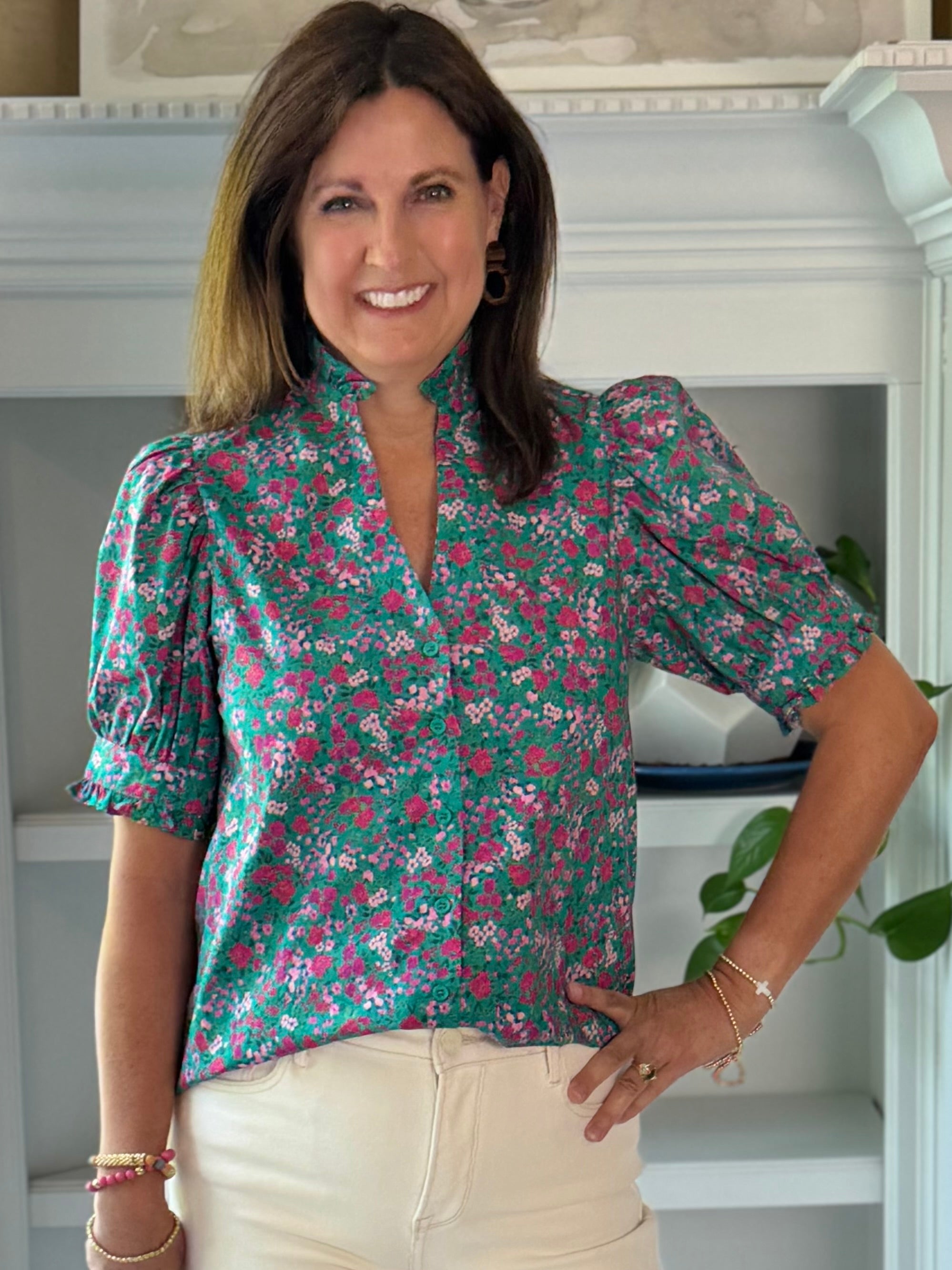 Garden Party Floral Top