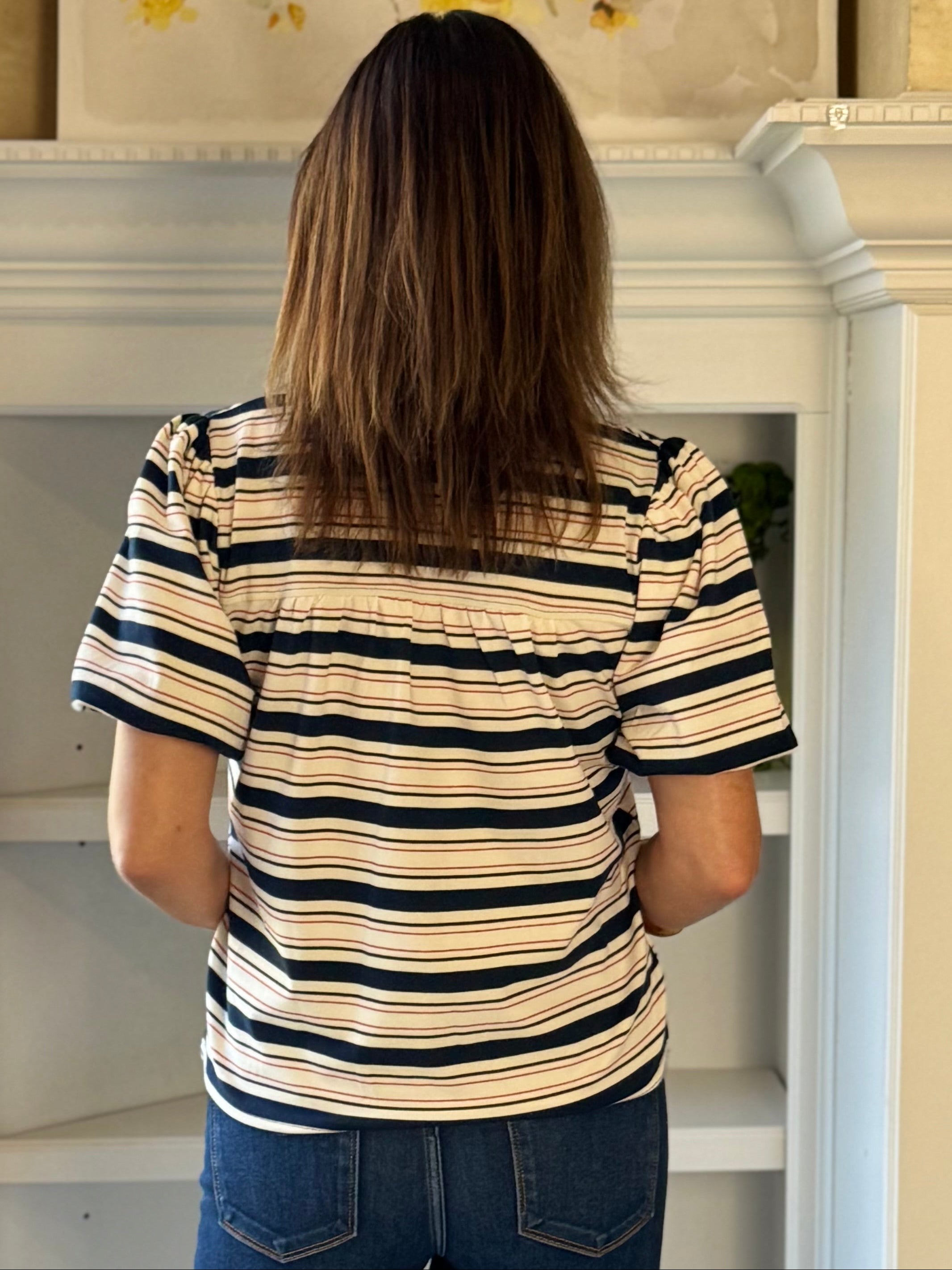 Classic Lines Contrast Top