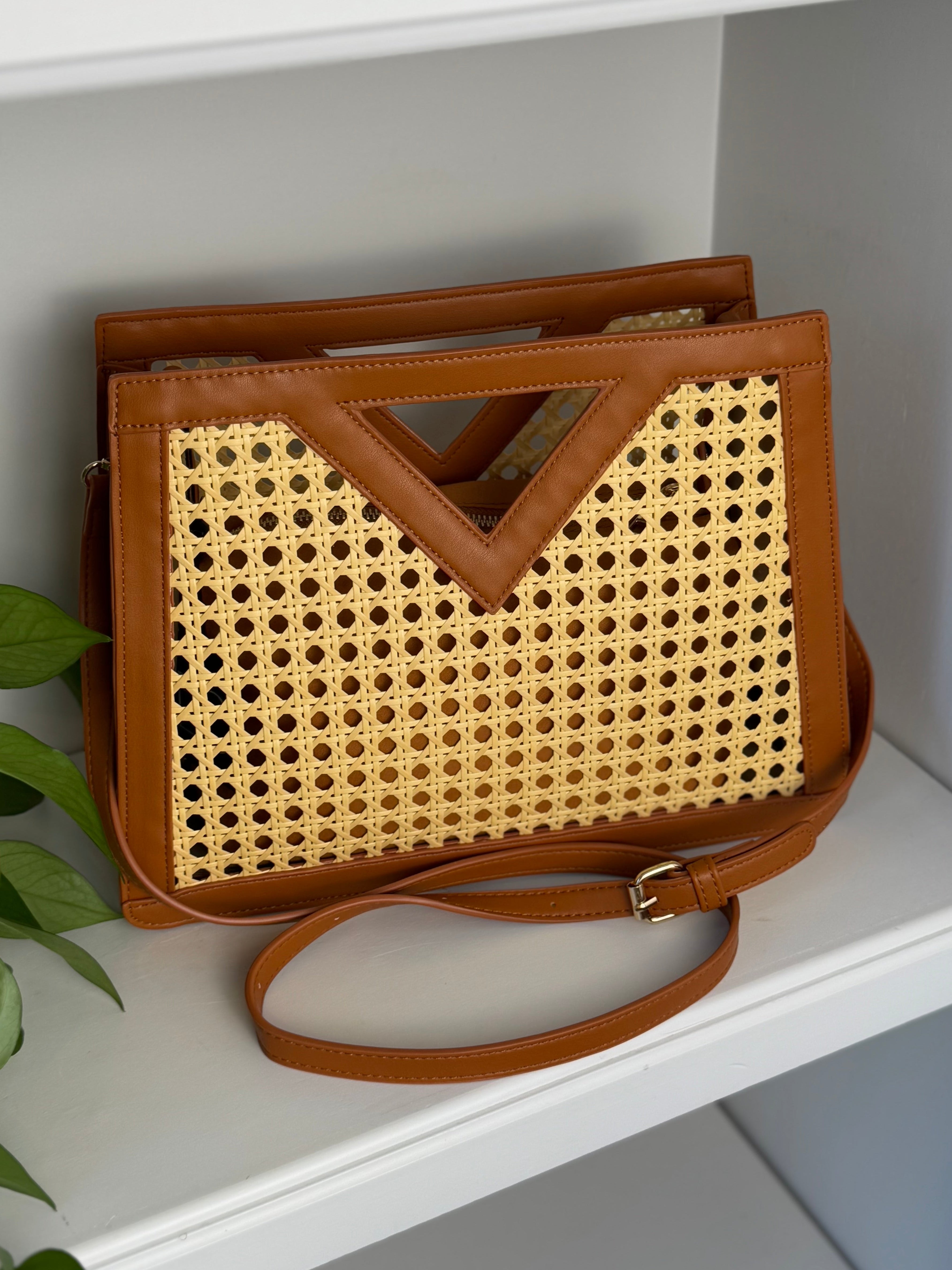 Luxe Rattan Handbag
