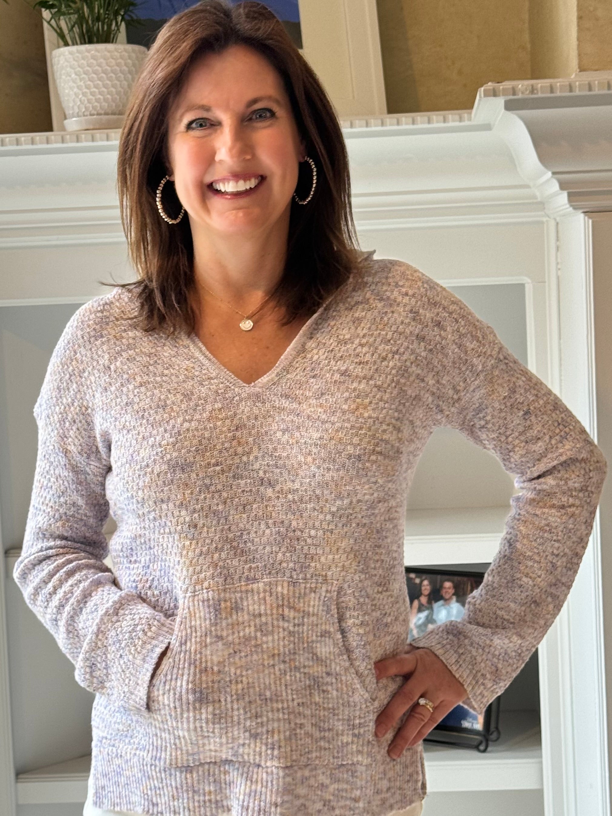 Hoodie Sweater - Mixed Yard Purple