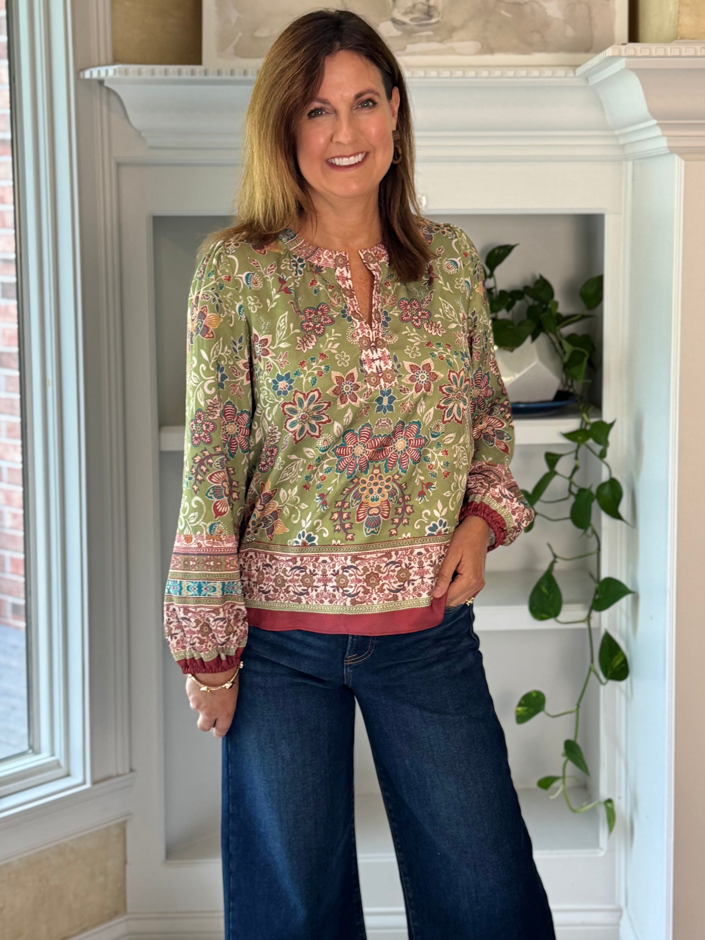 Current Air Painter's Garden Blouse