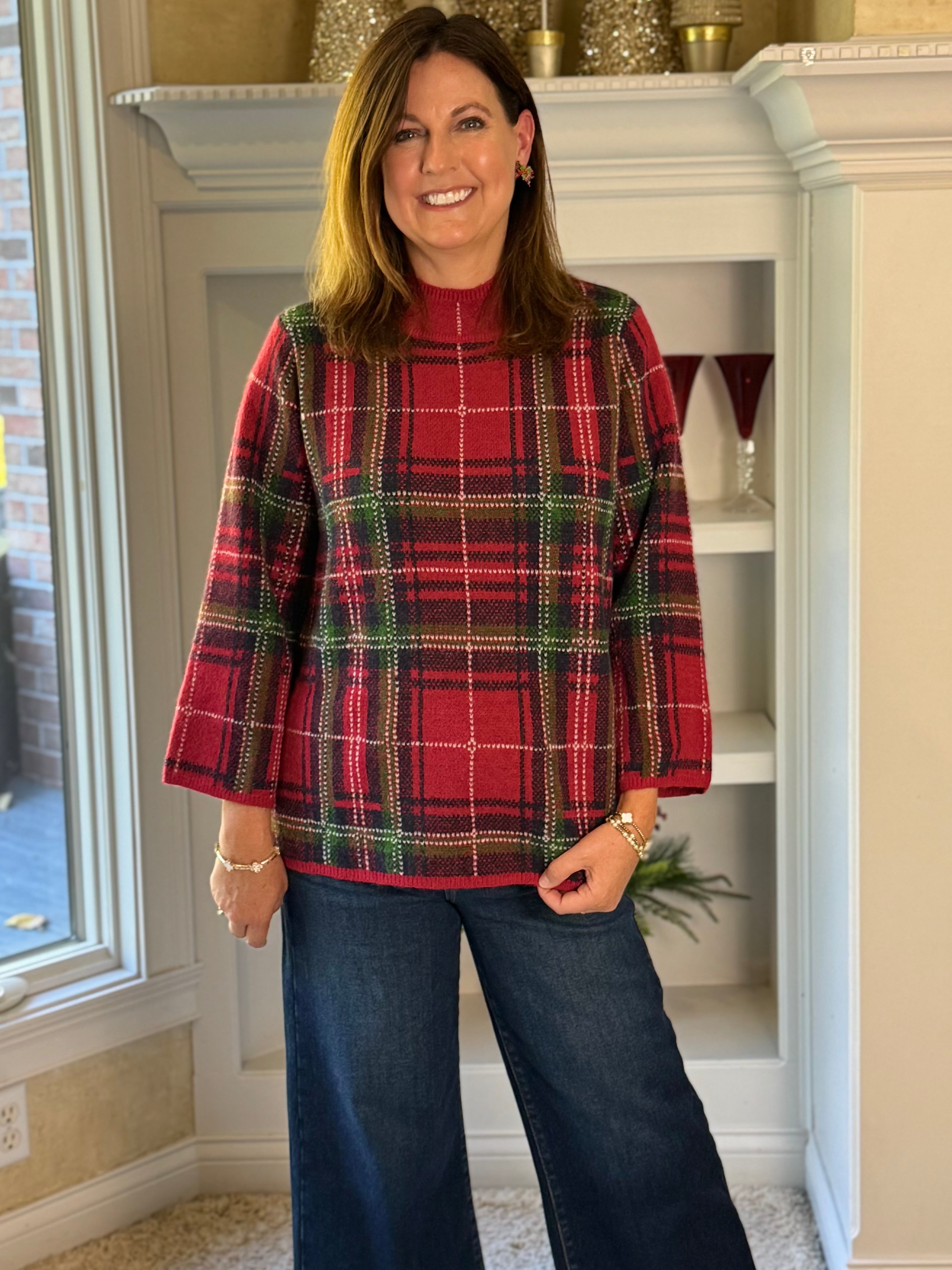 Fireside Plaid Sweater