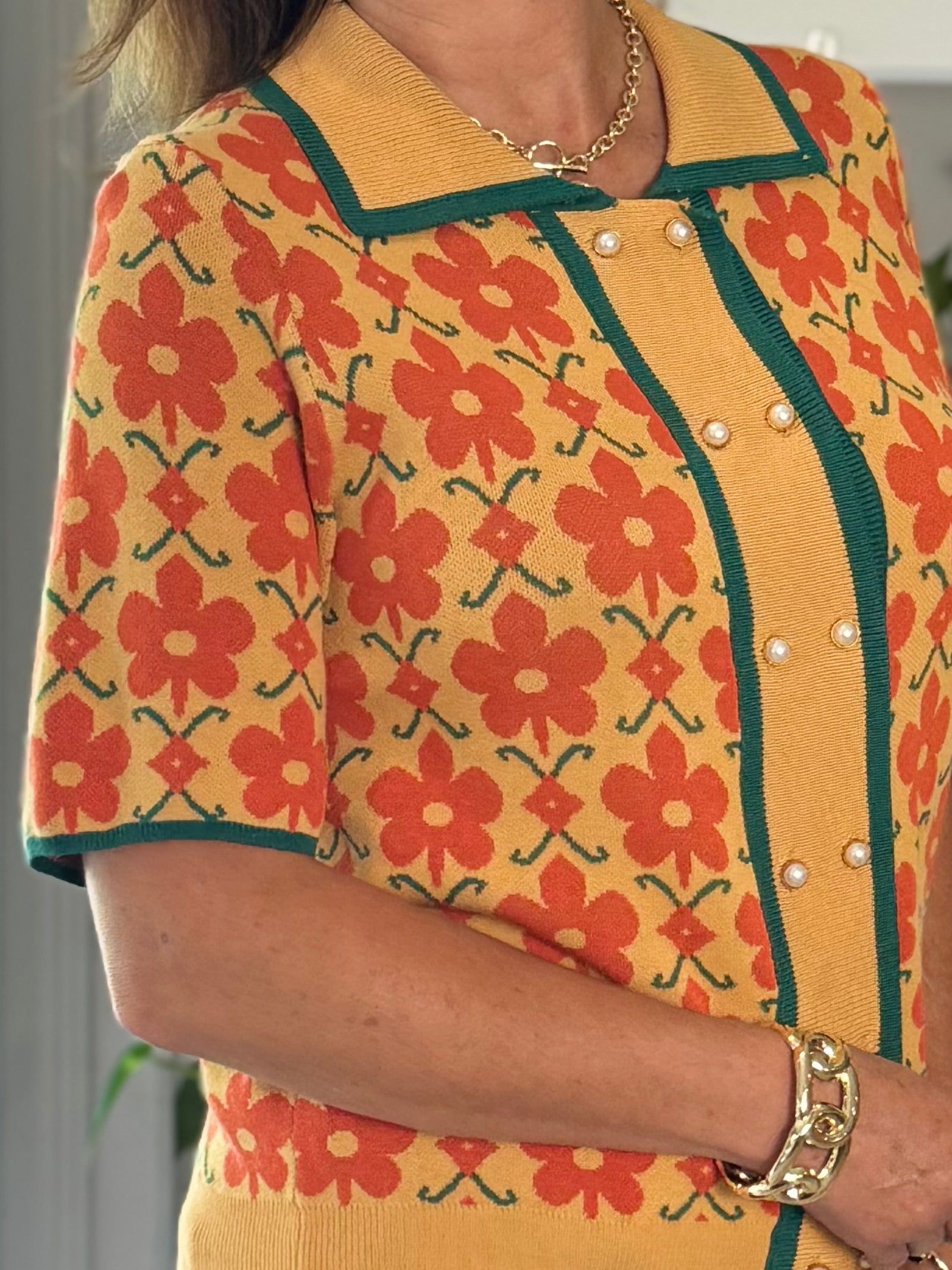 Good Days Floral Knit Top