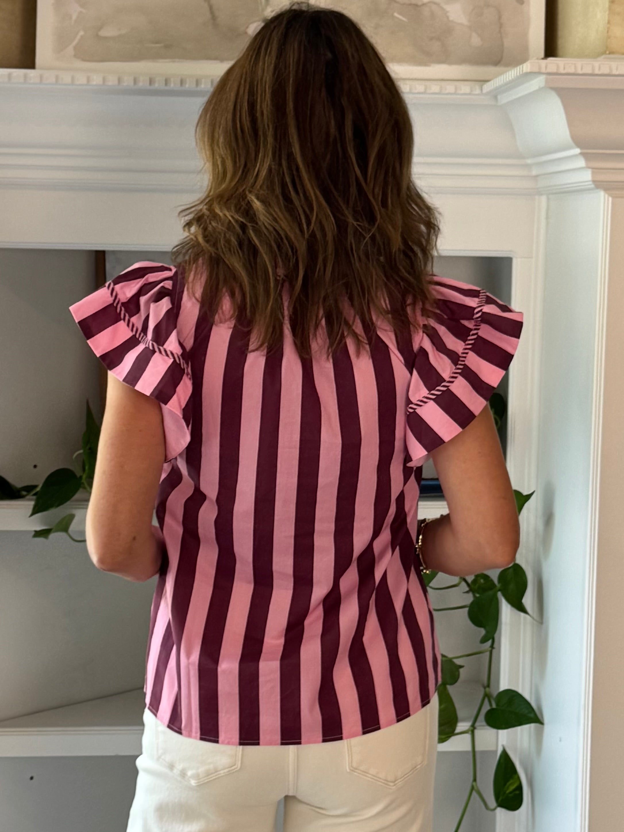 Berry Lane Striped Top