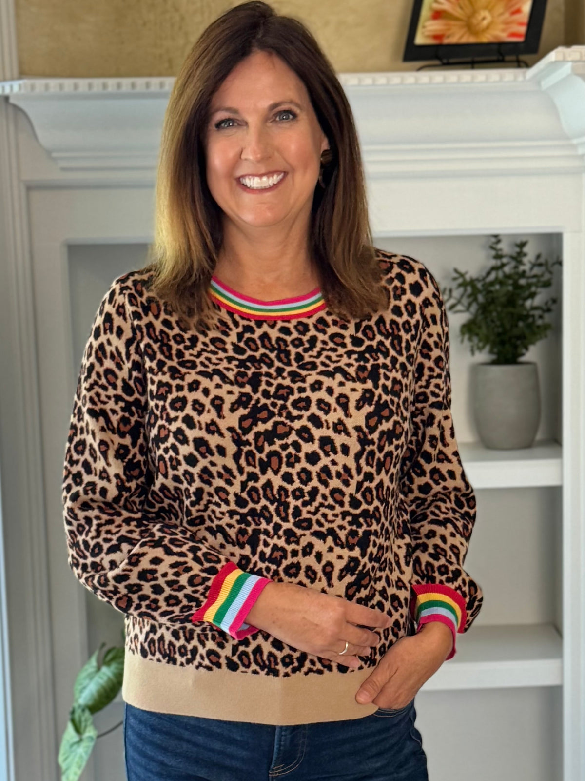 Colorpop Leopard Sweater