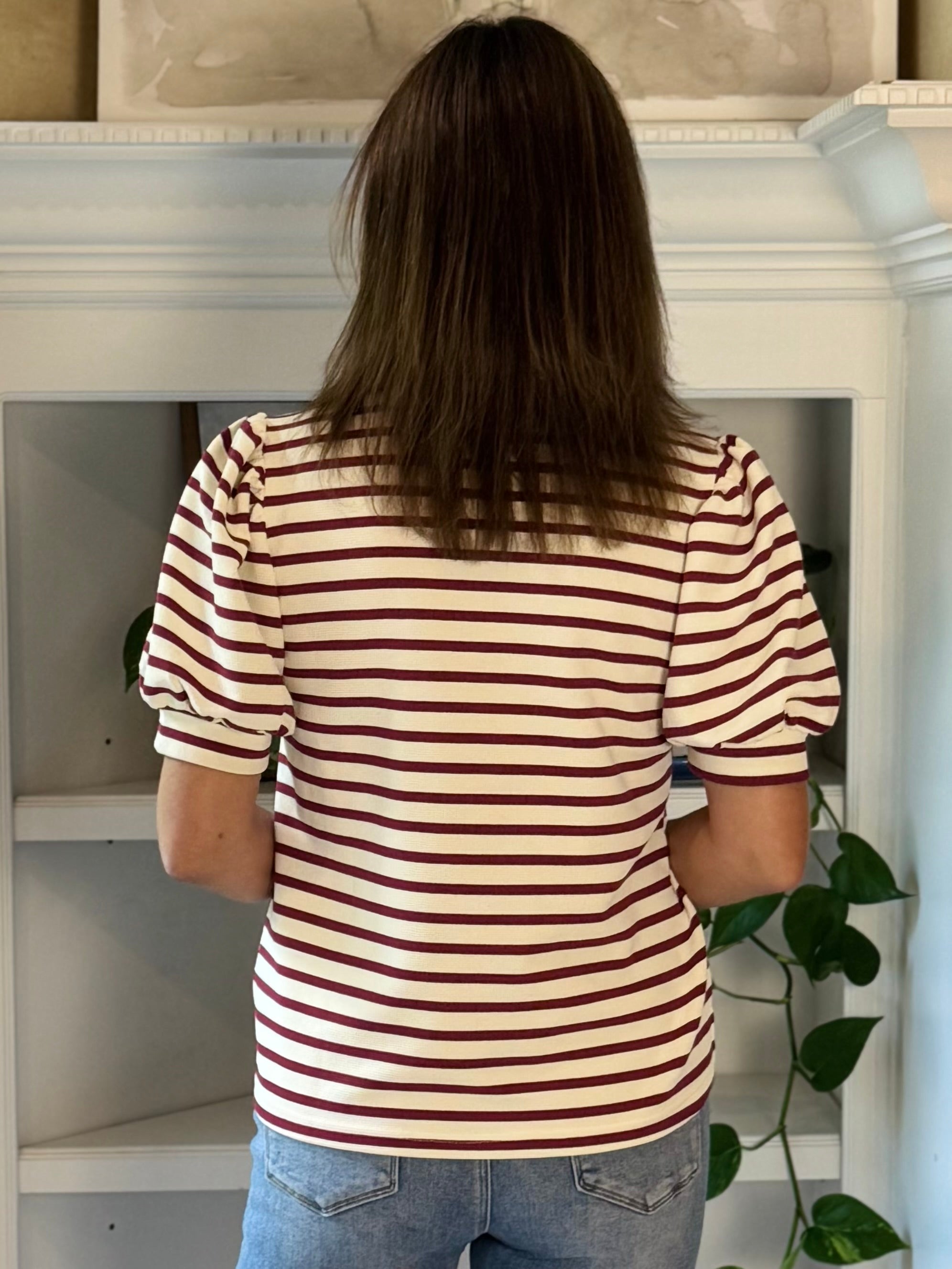 Main Street Striped Top