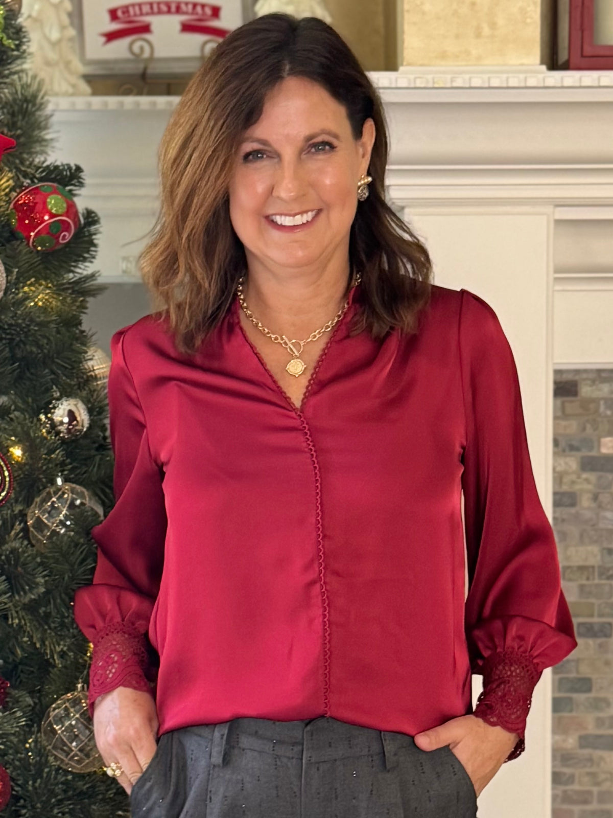 Current Air Graceful Details Blouse