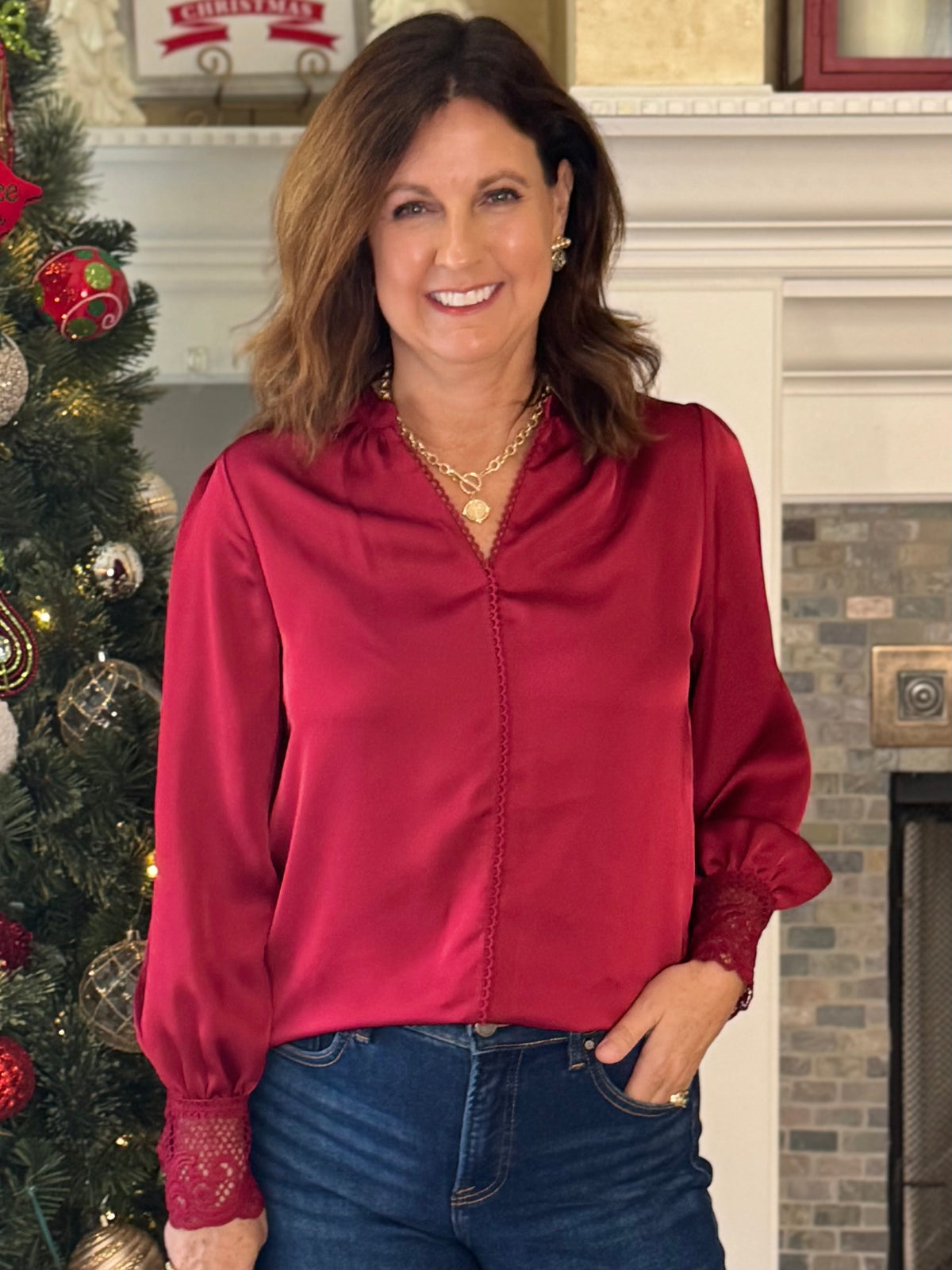 Current Air Graceful Details Blouse
