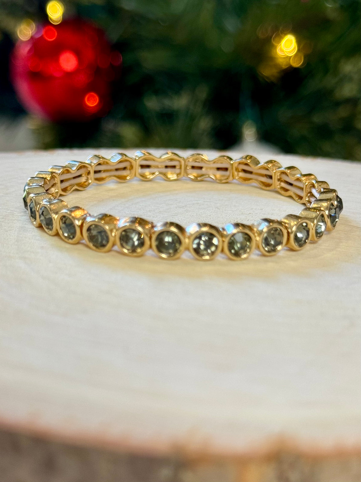 Timeless Sparkle Stretch Bracelet – Silver