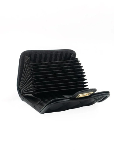Quilted Card Holder - Black