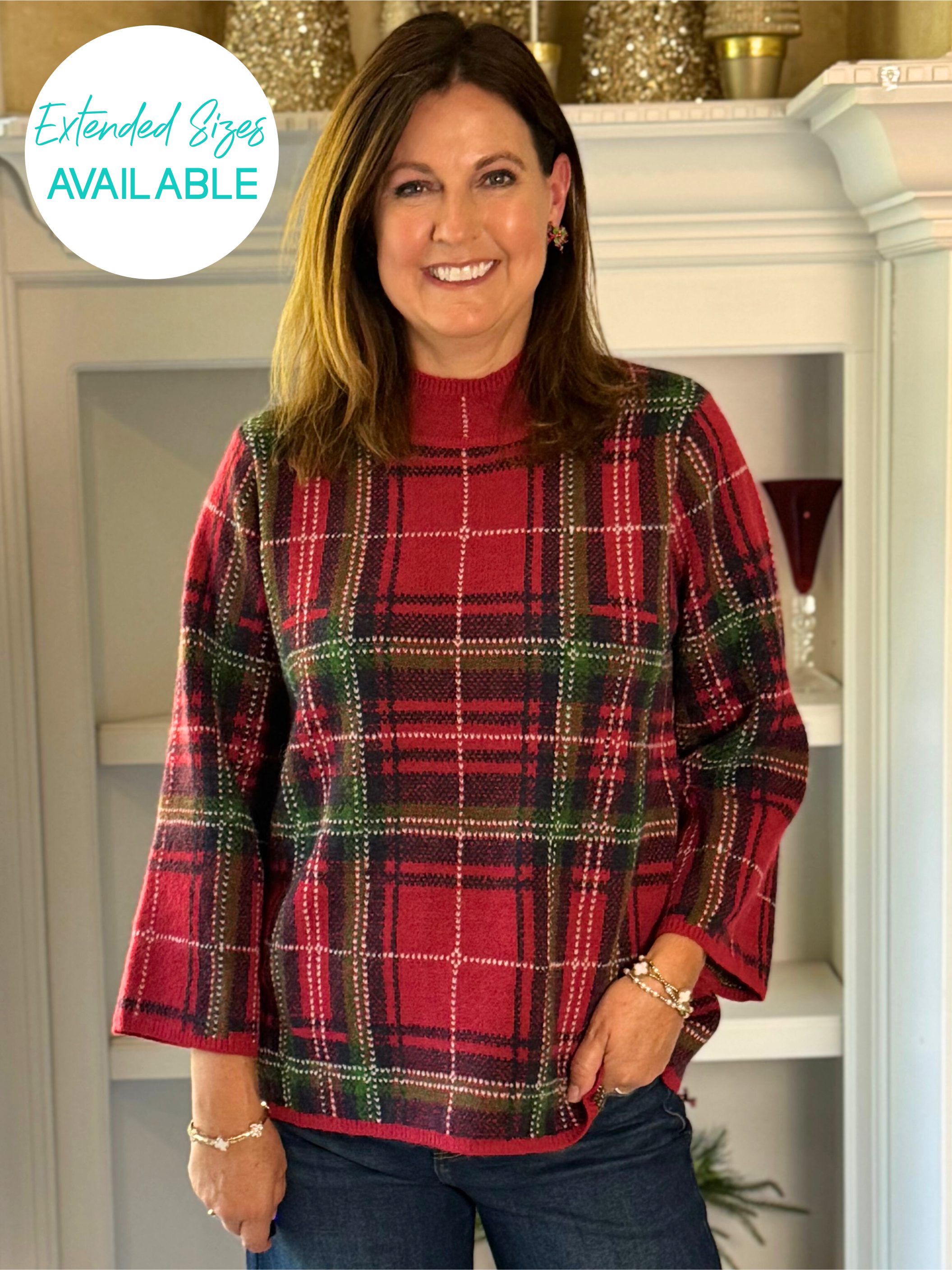 Fireside Plaid Sweater