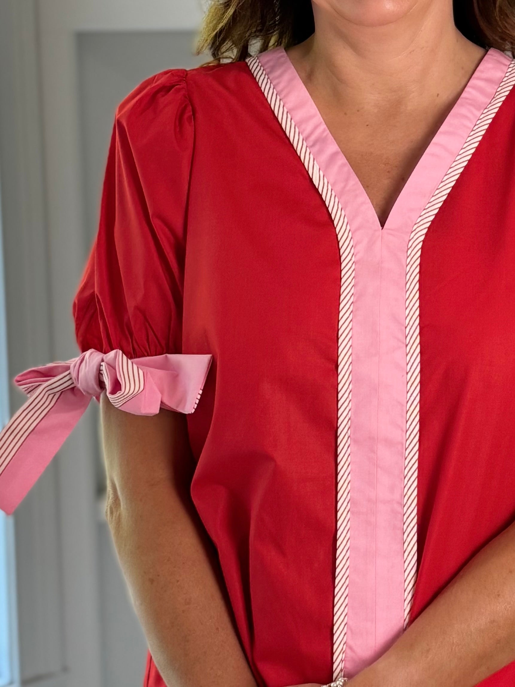 Playful Punch Contrast Top