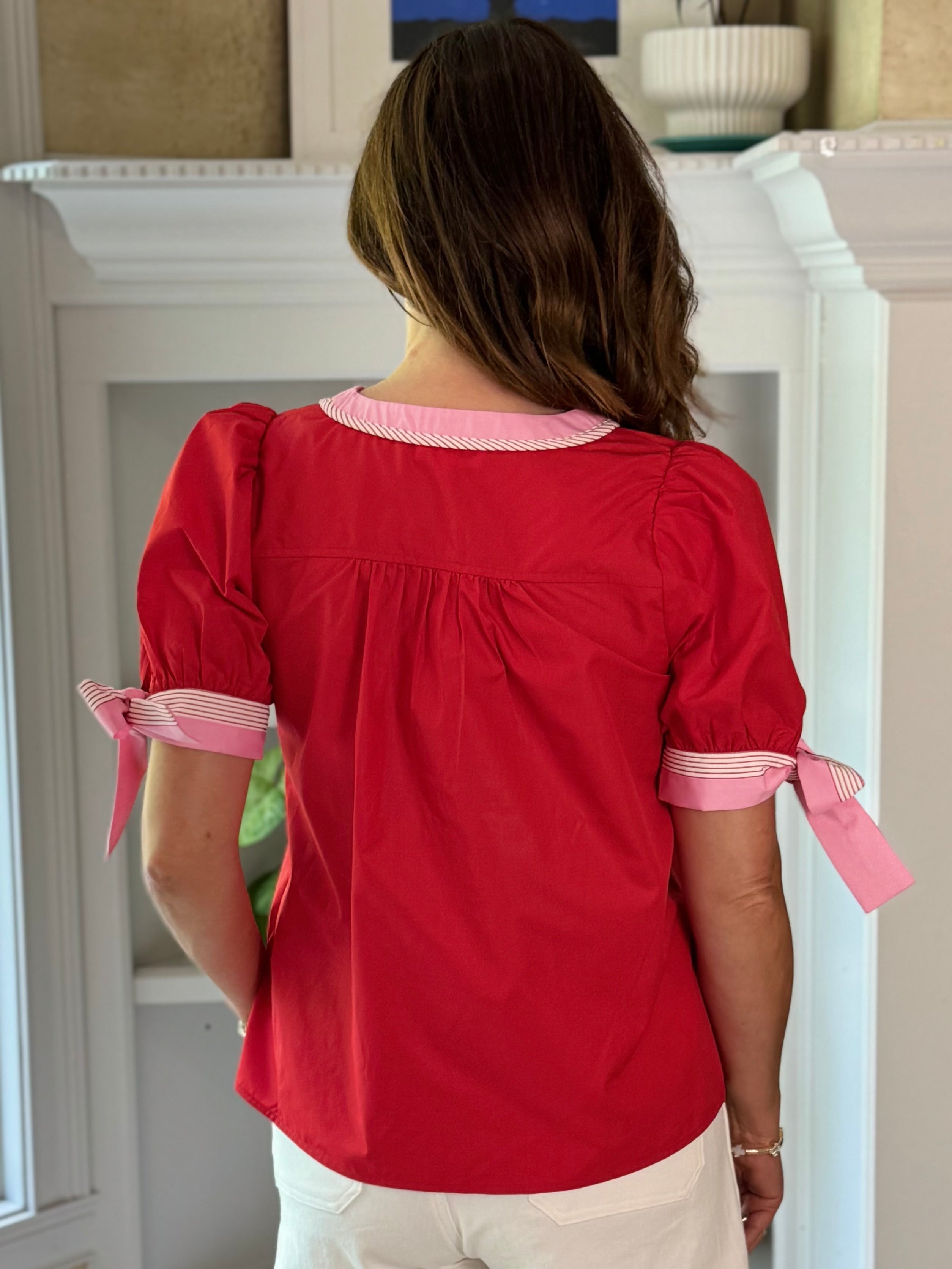 Playful Punch Contrast Top