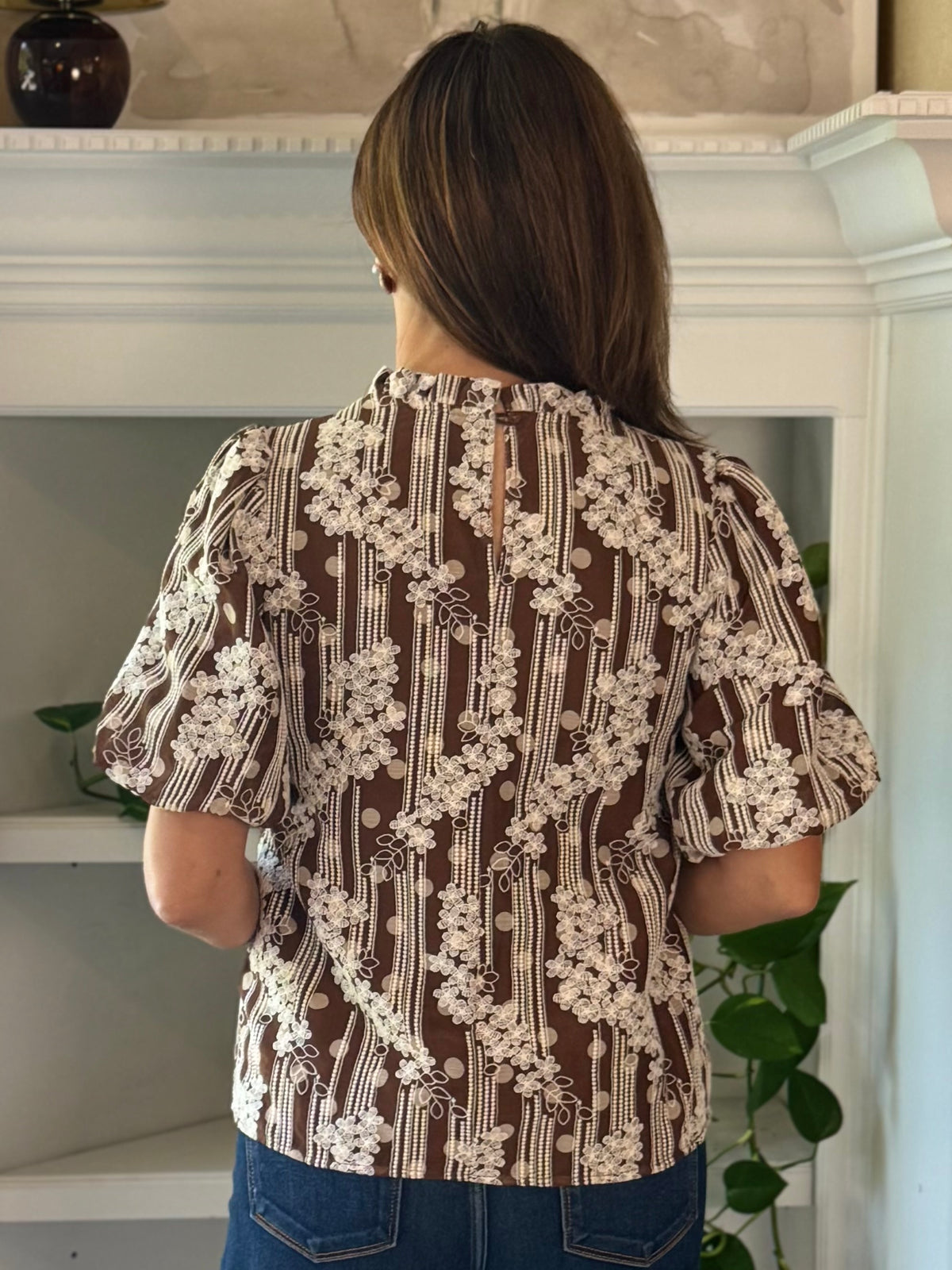 Floral Story Embroidered Top