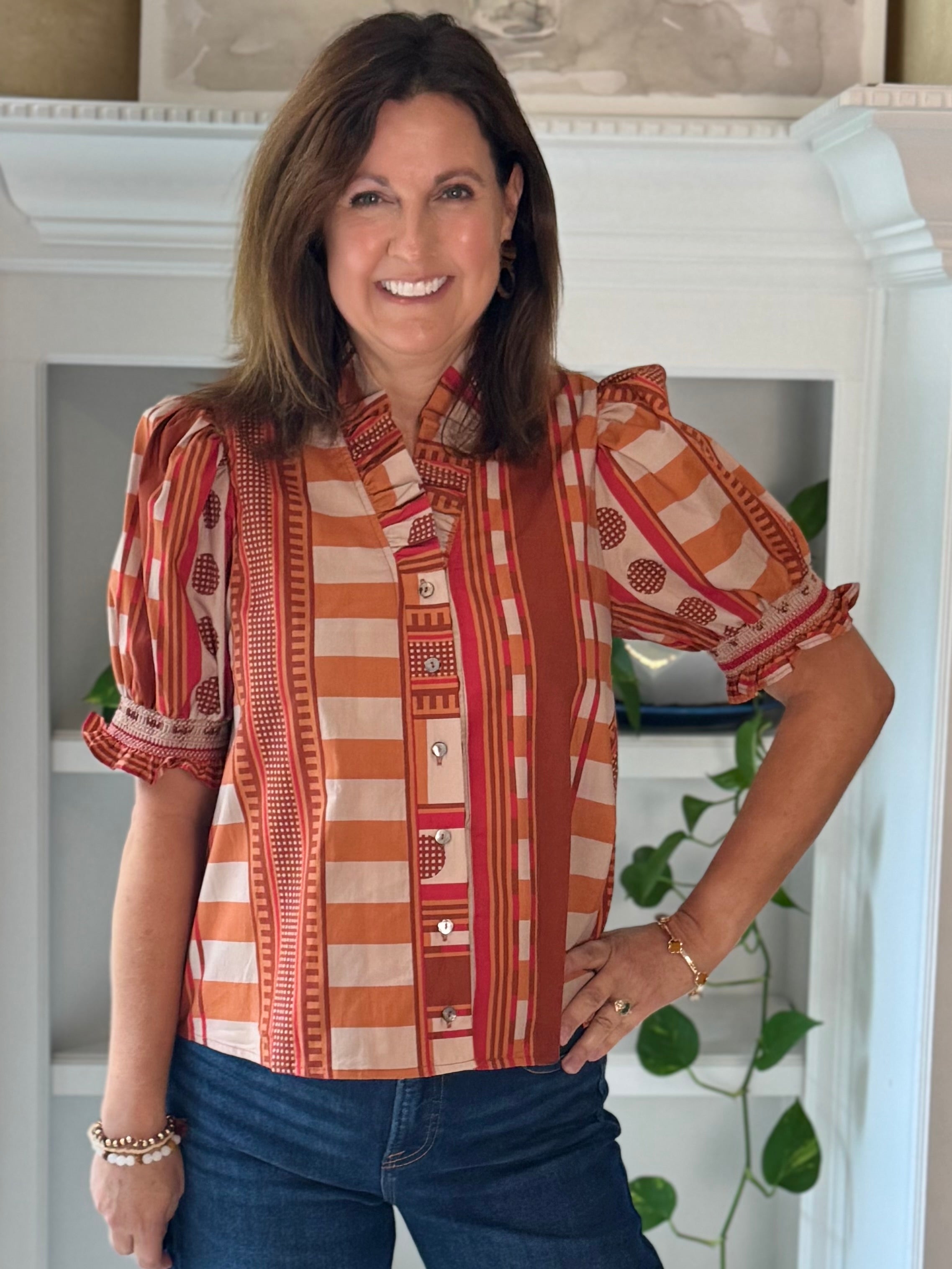 Mix It Up Print Top