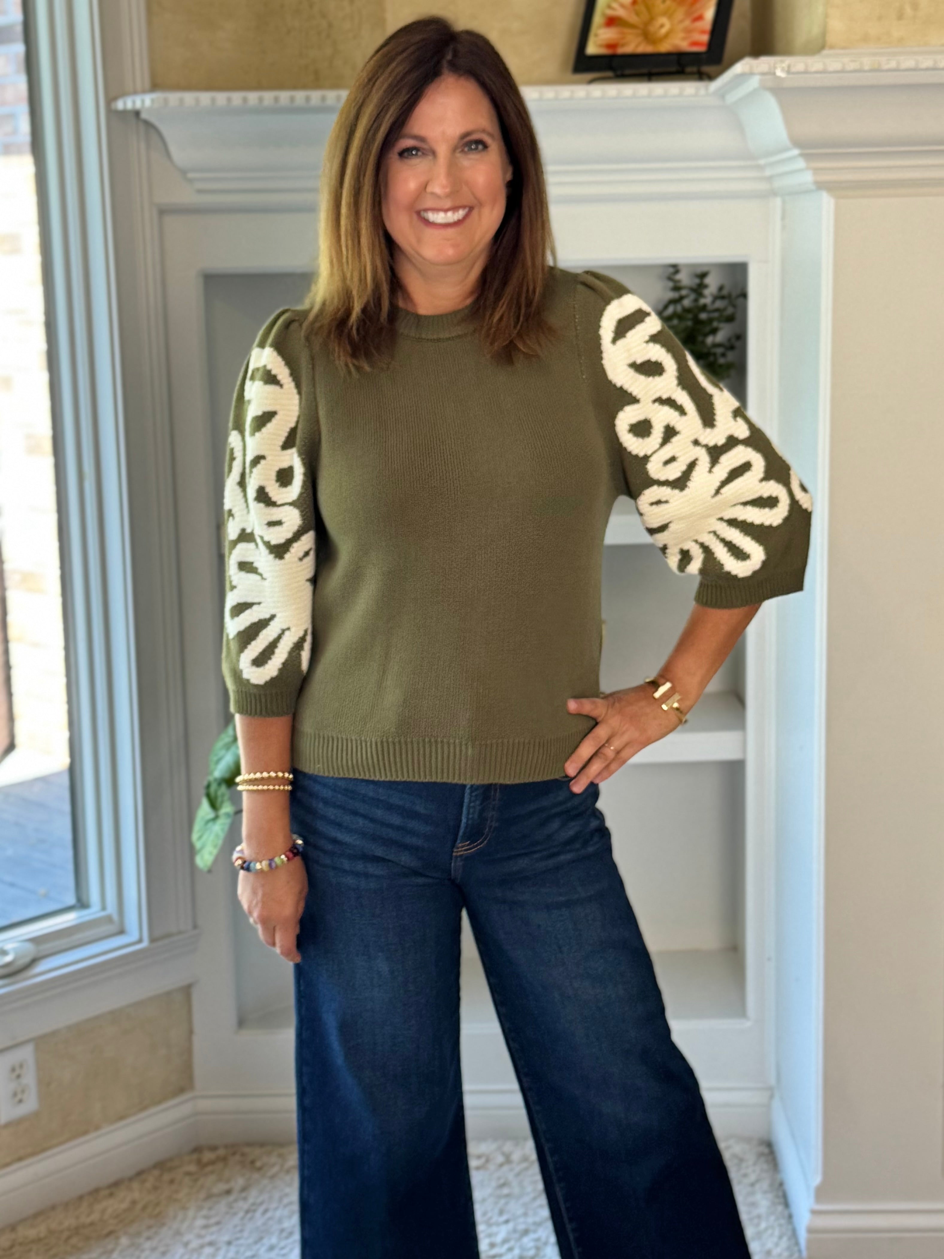 THML Olive Grace Sweater
