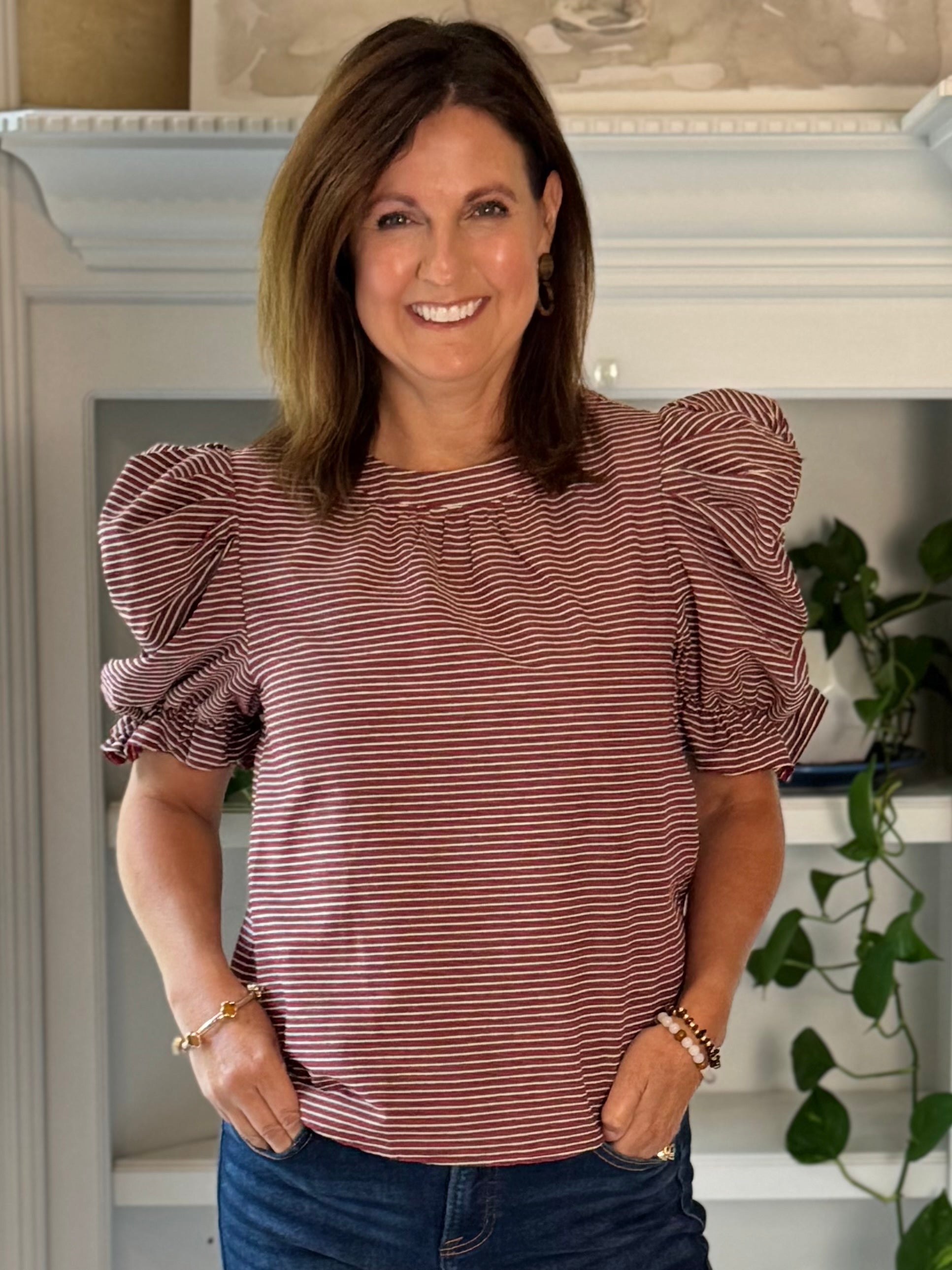 Stripe a Pose Top