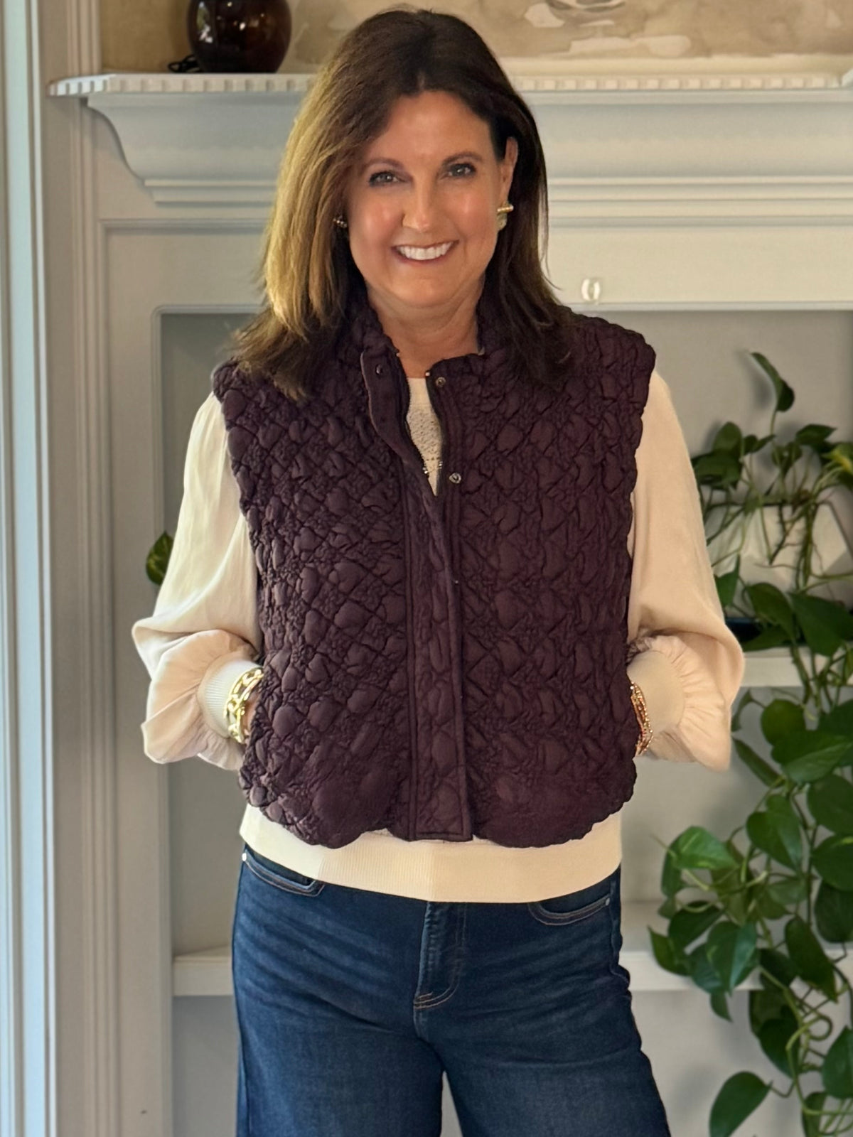 Current Air Luxe Layer Quilted Puffer Vest