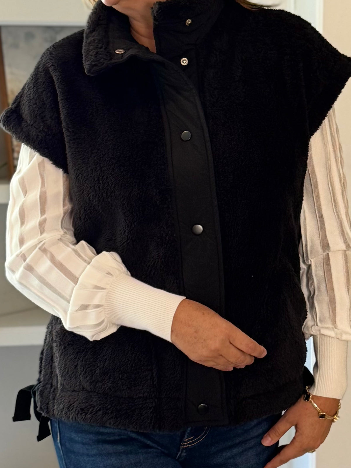 Cozy Side Up Fleece Vest