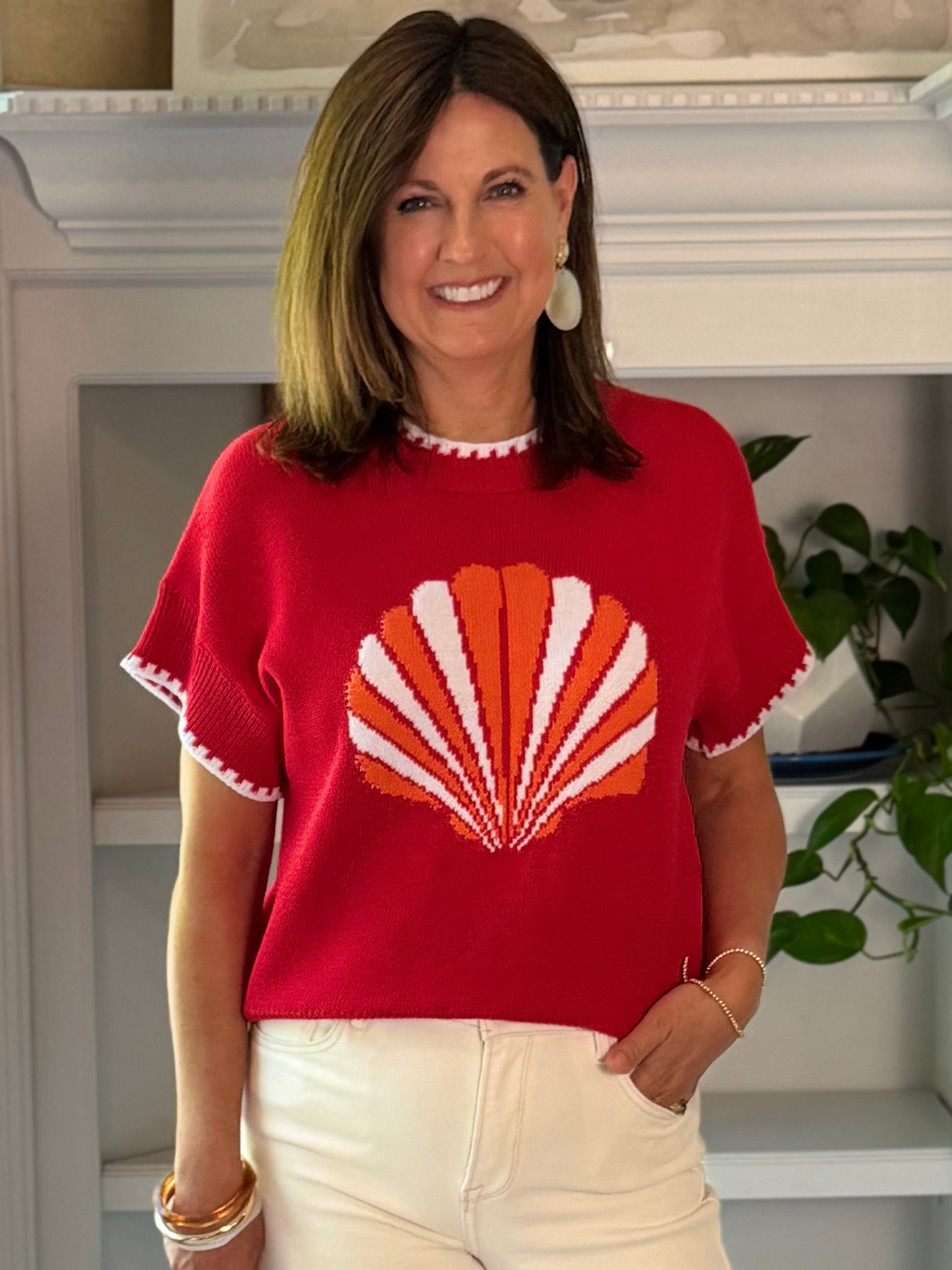 Seaside Shell Knit Top