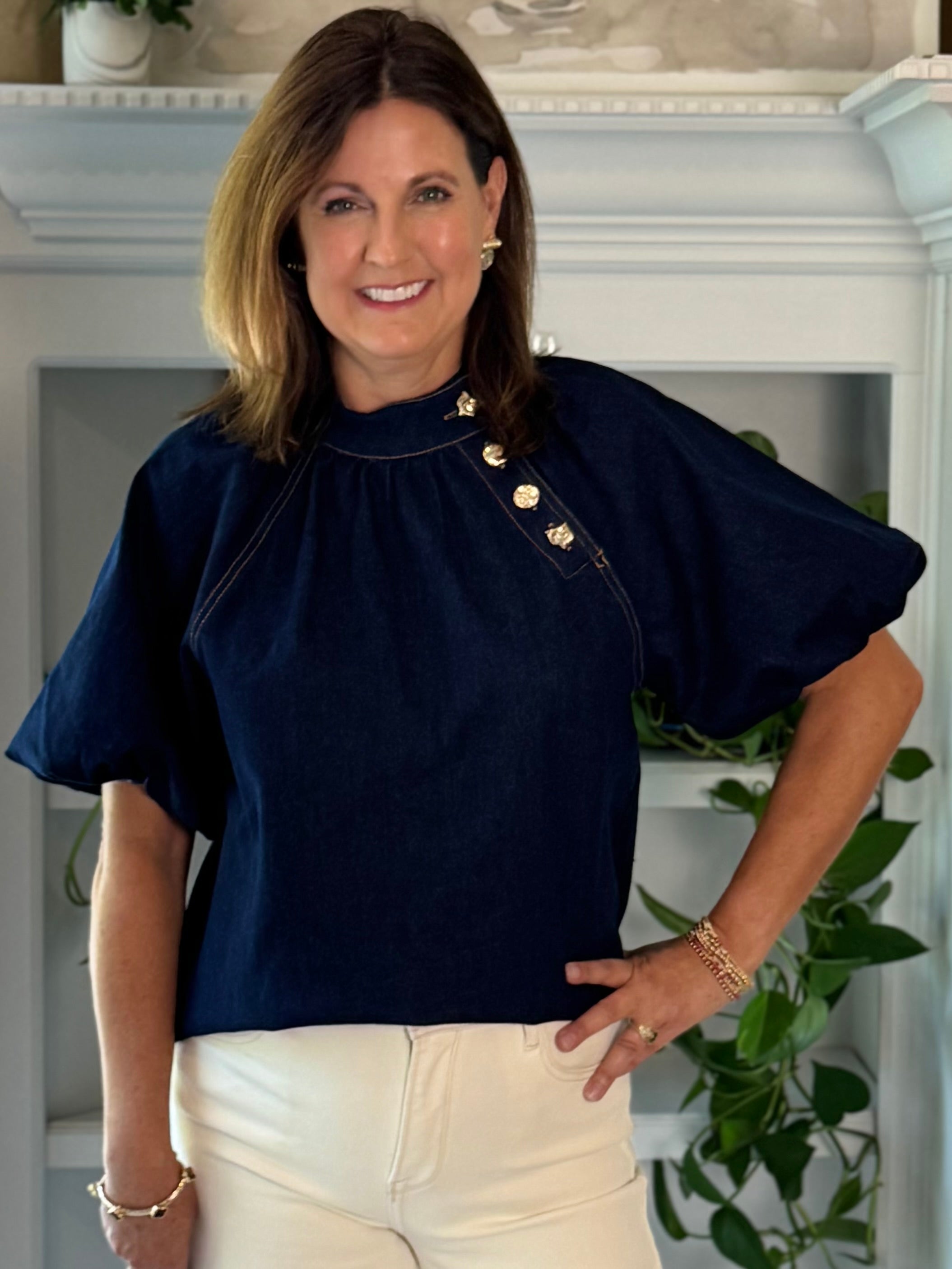 THML Signature Top - Luxe Denim