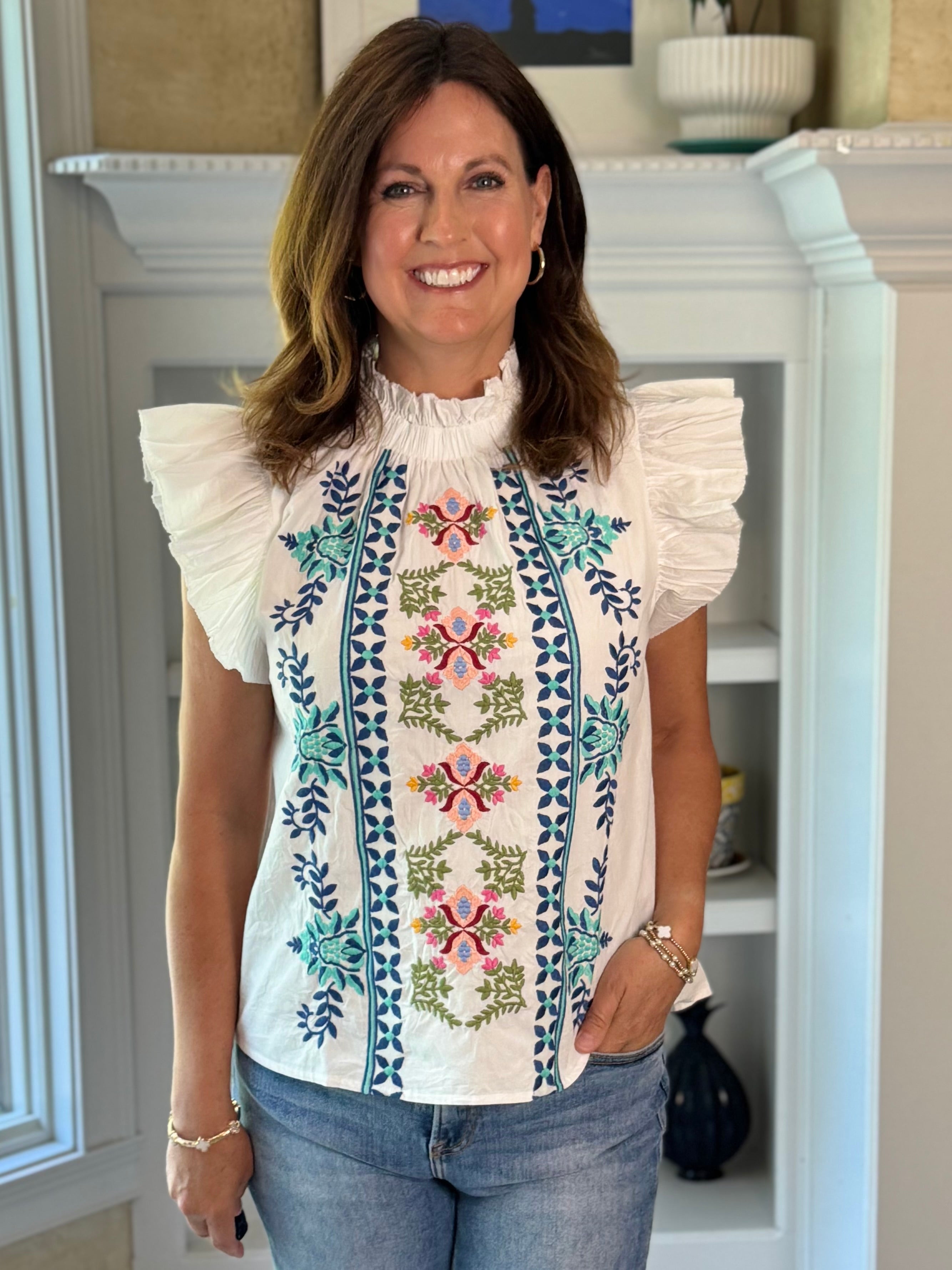 THML Melody Embroidered Top