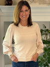Current Air Elevated Detail Sweater - Champagne