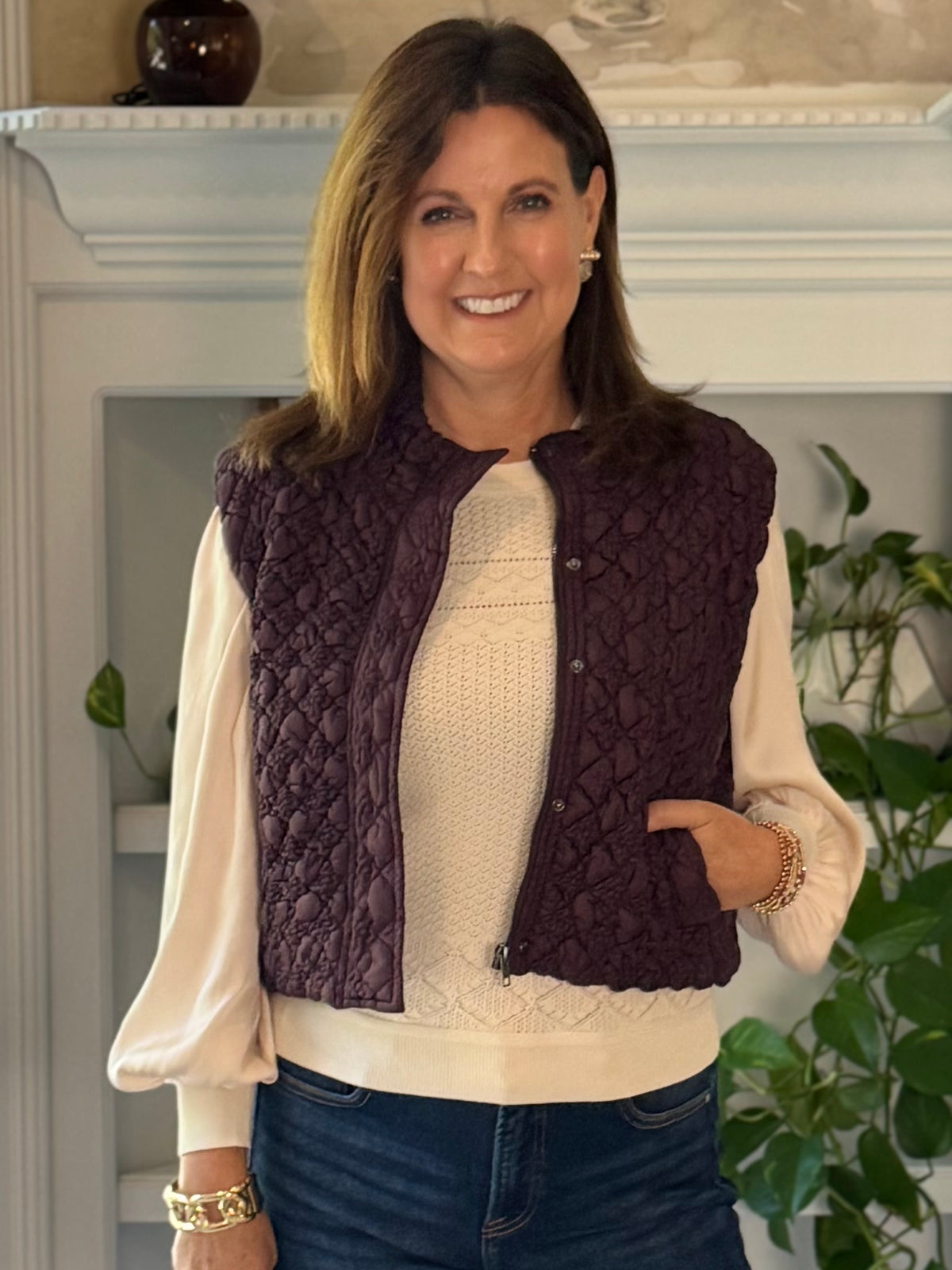 Current Air Luxe Layer Quilted Puffer Vest