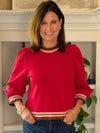 Preppy with a Twist Top - Red