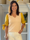 Hello Sunshine Tie-Sleeve Top